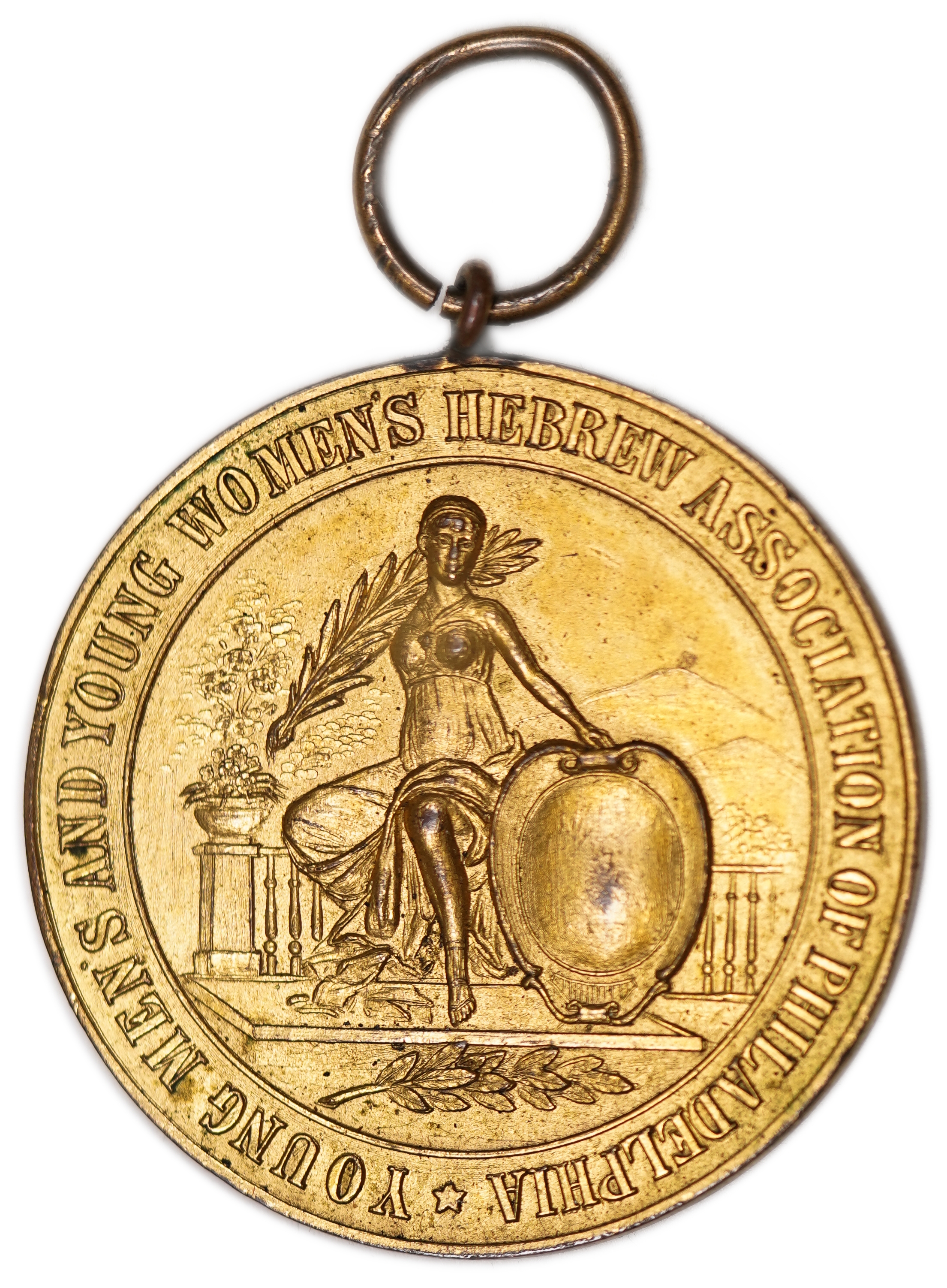 Judaica / Zionism - USA, “Young Men’s and Young Women’s Hebrew Association of Philadelphia” Medal - 1934 - 1 0