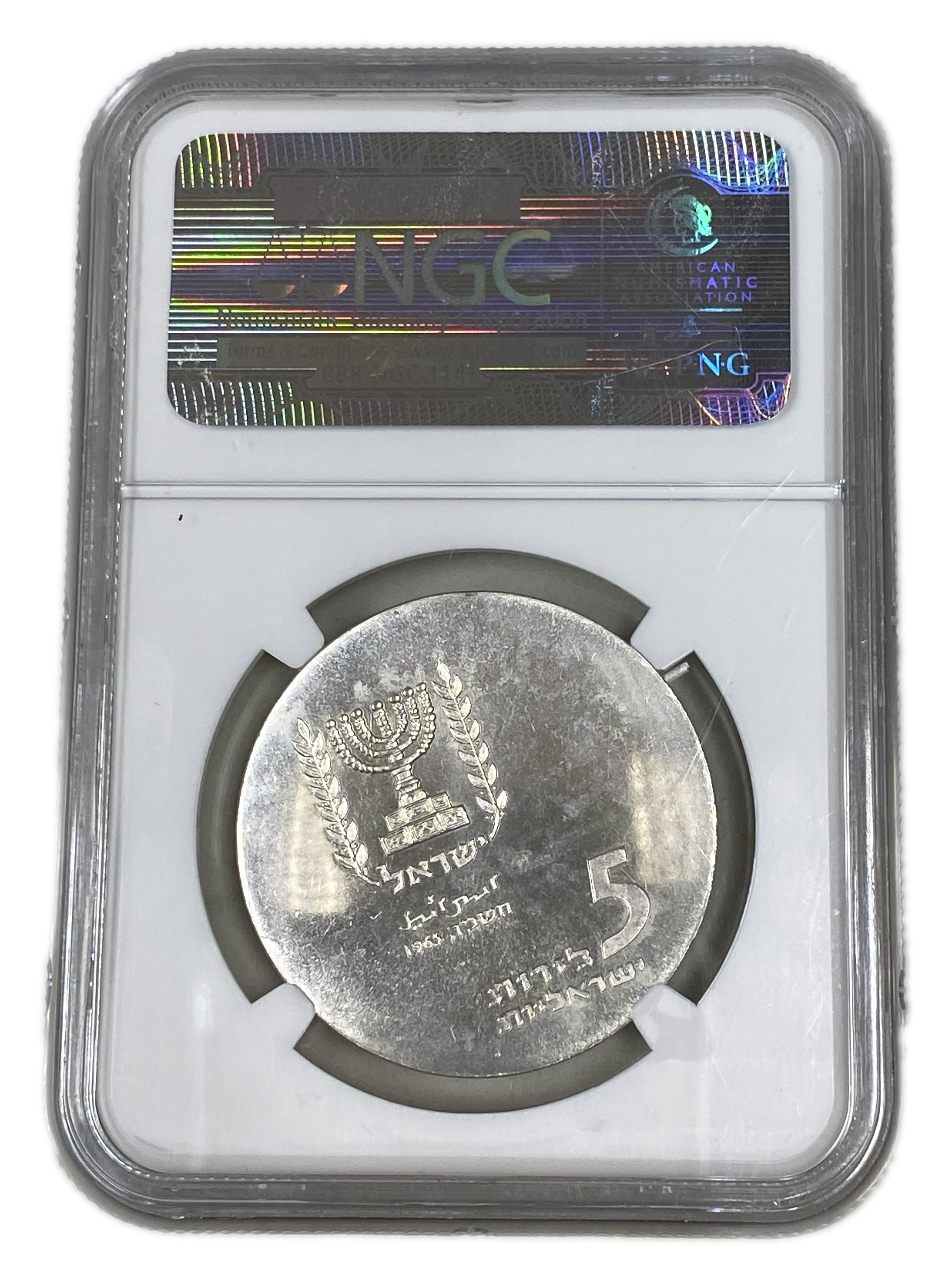 Israel - 5 Lirot 1965 - NGC PF 64 - The Knesset - 1 1