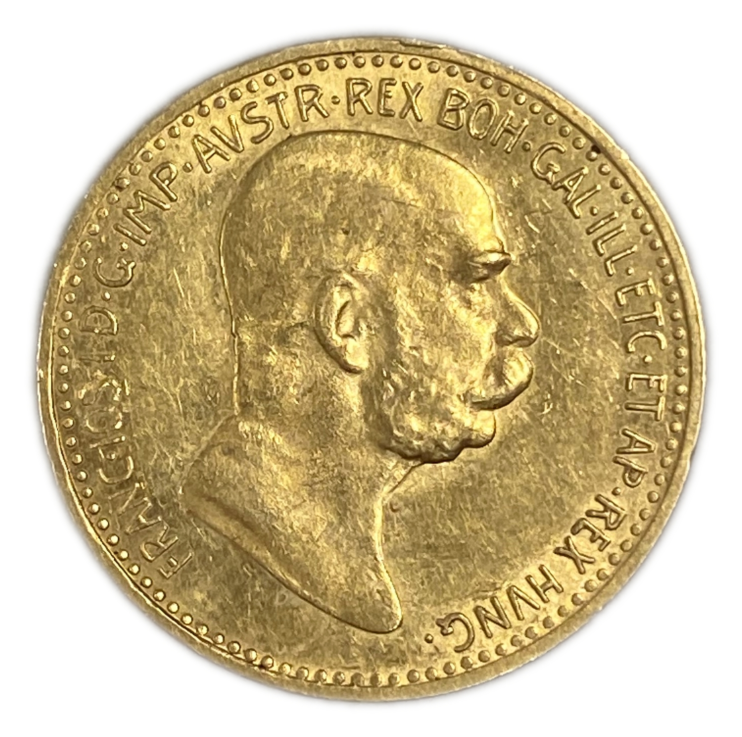 Austria – 10 krona 1909 – AU-UNC – gold 900, 19 mm, 3.39 g - 1 1