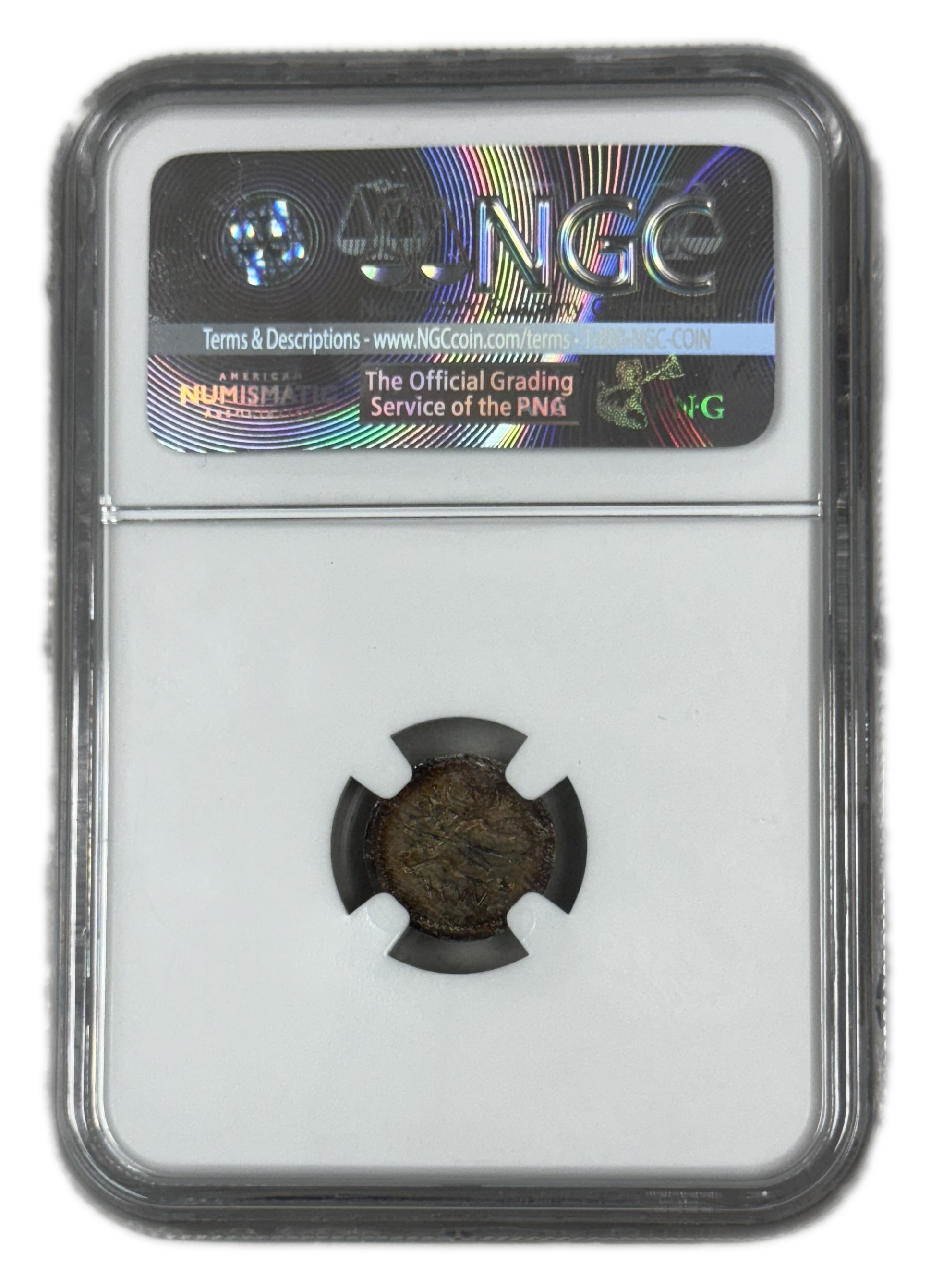 Egypt - 10 Para 1861 (AH 1277) - Abdulmecid I - NGC MS 65 - Silver 833, 0.37g, 14.4mm - 1 3