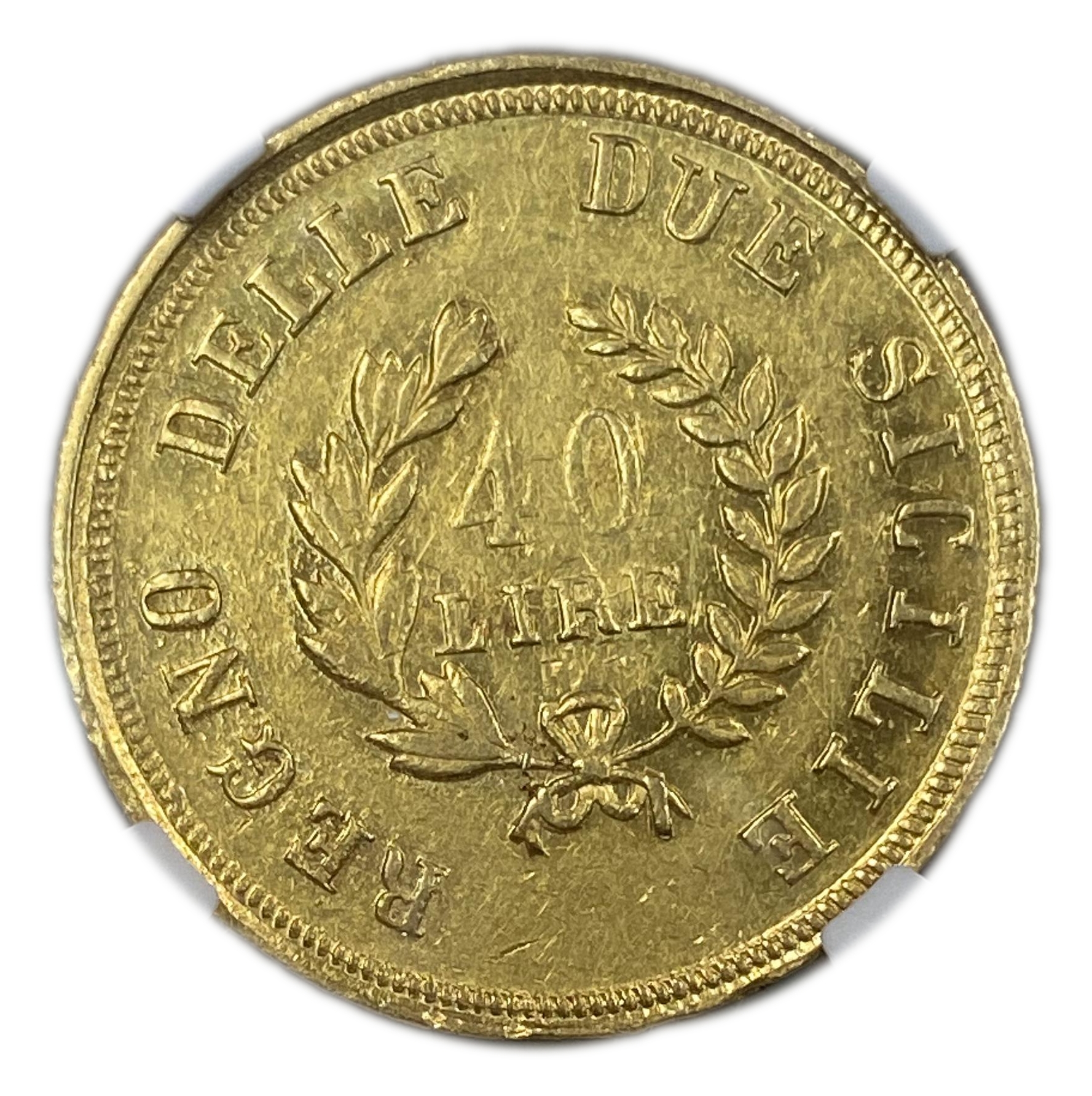 Italy - 40 lire 1813 - Joachim Murat - NGC AU 55 - Gold 900, 12.9g, 27mm - 1 1