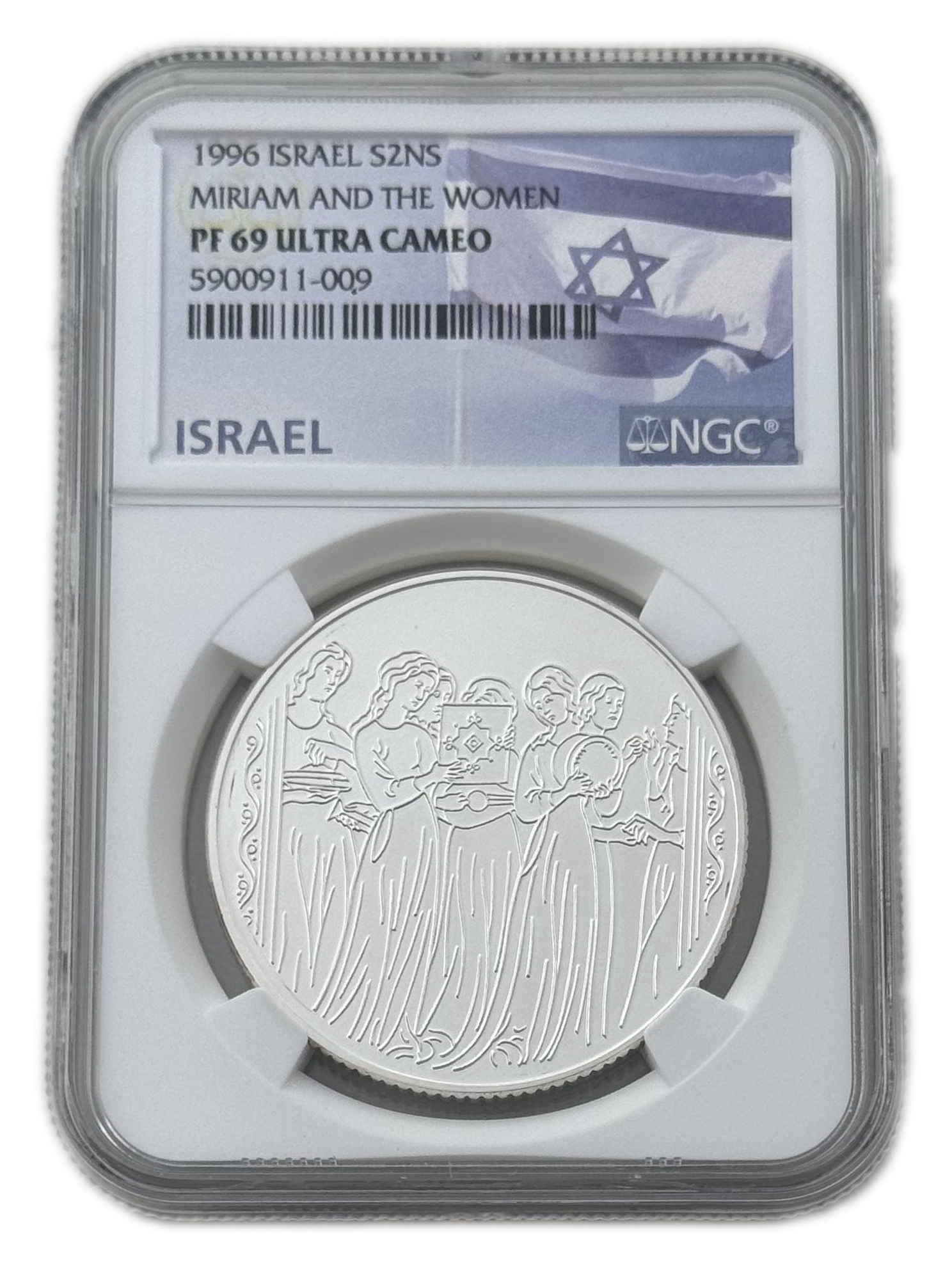 Israel - 2 Shekels 1996 - Miriam And The Women - NGC PF 69 - 1 0