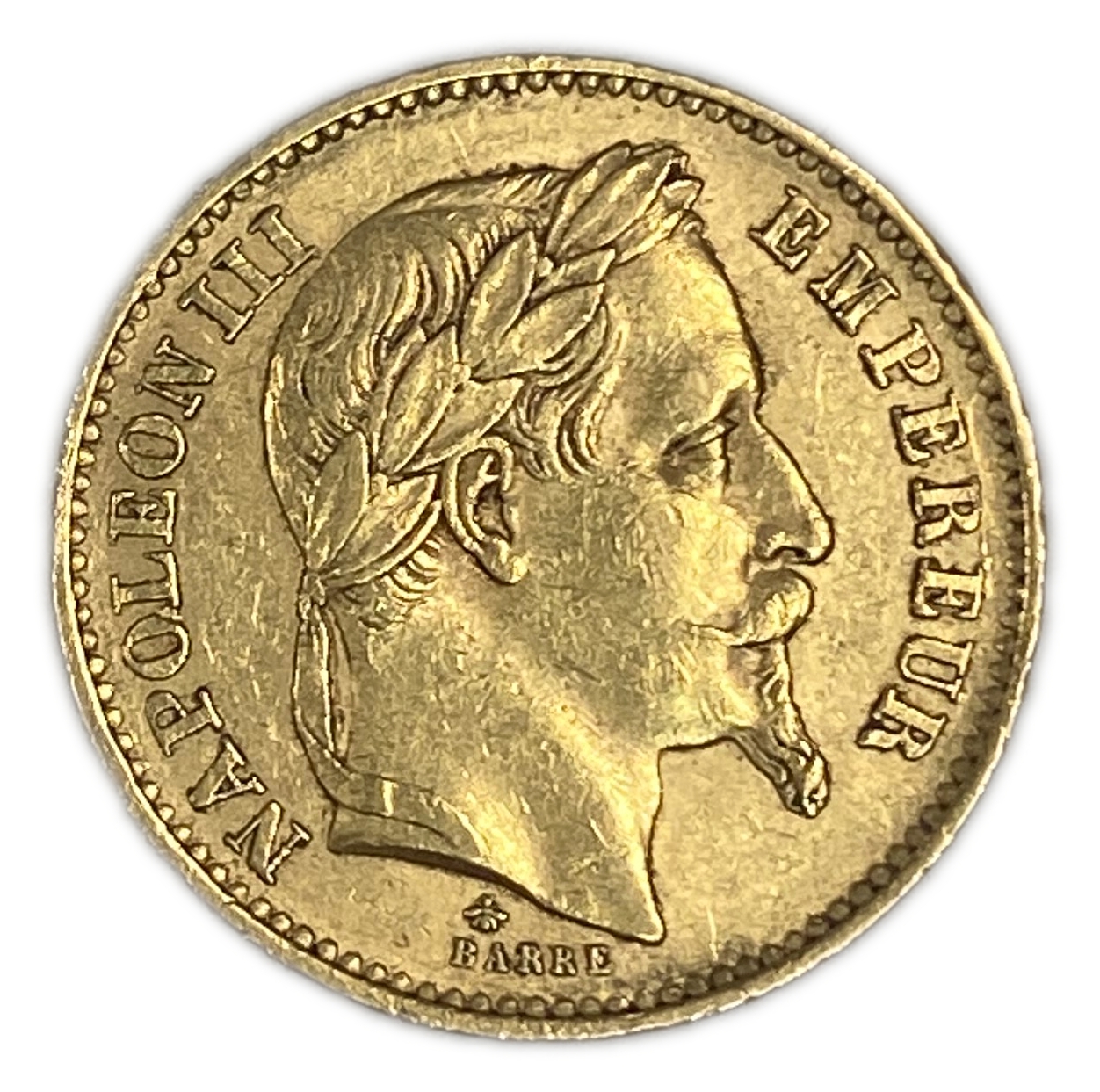 France - 20 Francs 1868 - Napoleon III - Gold 900, 6.44, 21mm - 1 1
