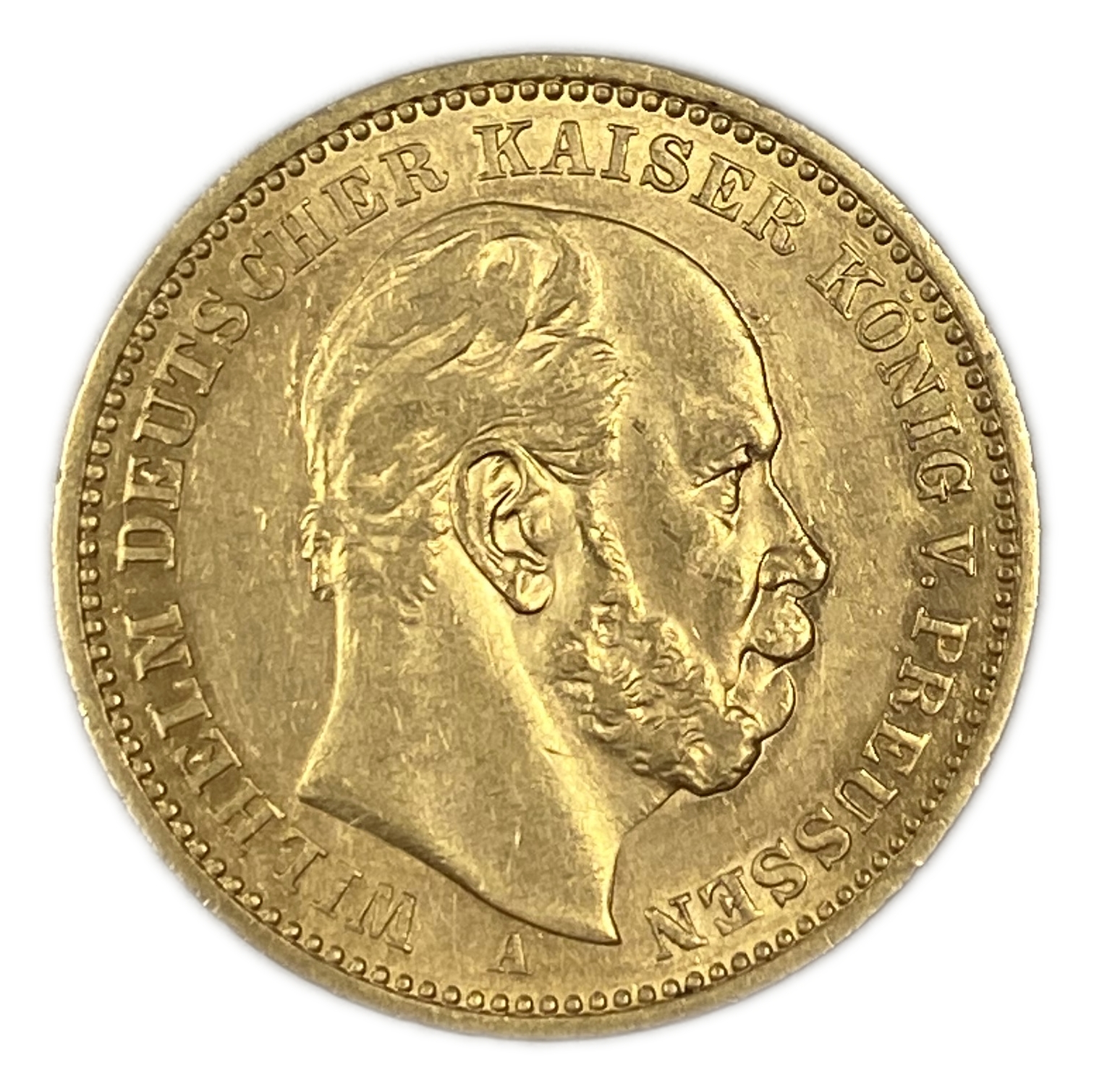 Germany Prussia – 20 Mark 1883 – Wilhelm I – Gold 900, 7.95g, 22mm - 1 1