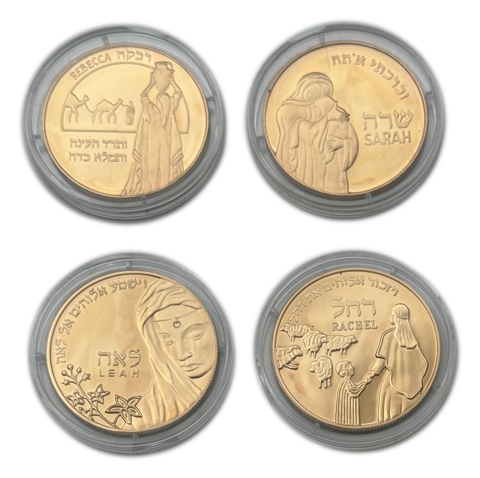 Israel - MOTHERS IN THE BIBLE, SARAH, REBECCA, RACHEL AND LEAH. SET OF 4 MEDALS - Bronze, 20g, 40mm - 1 0