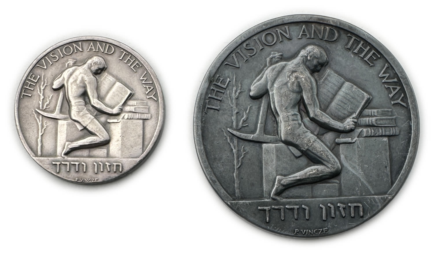 Israel – a pair of David Ben Gurion medals, vision and way - 1 1
