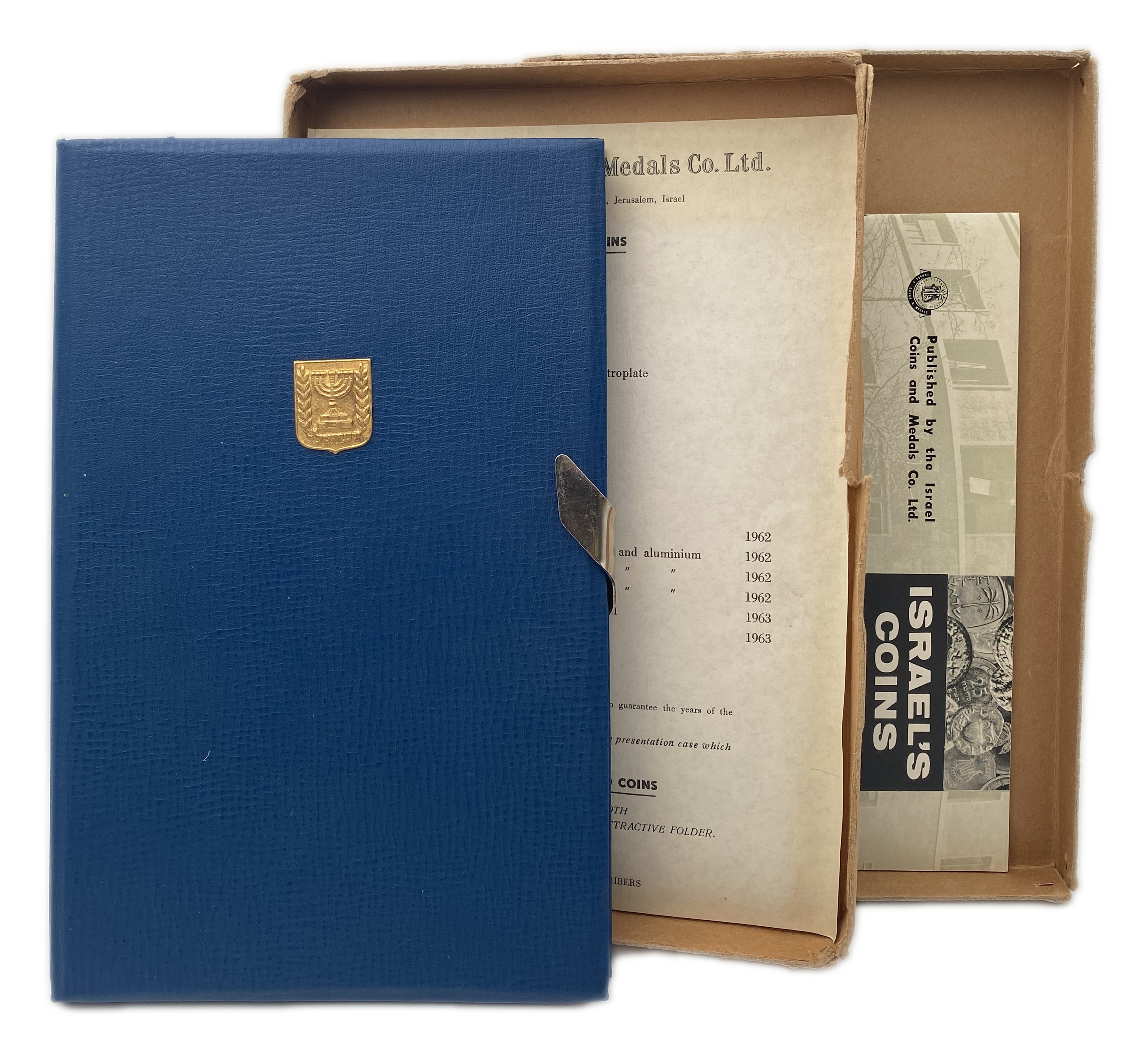 Israel - Pruta and Agora Coin set - 1962 - With the original case - UNC - 1 1