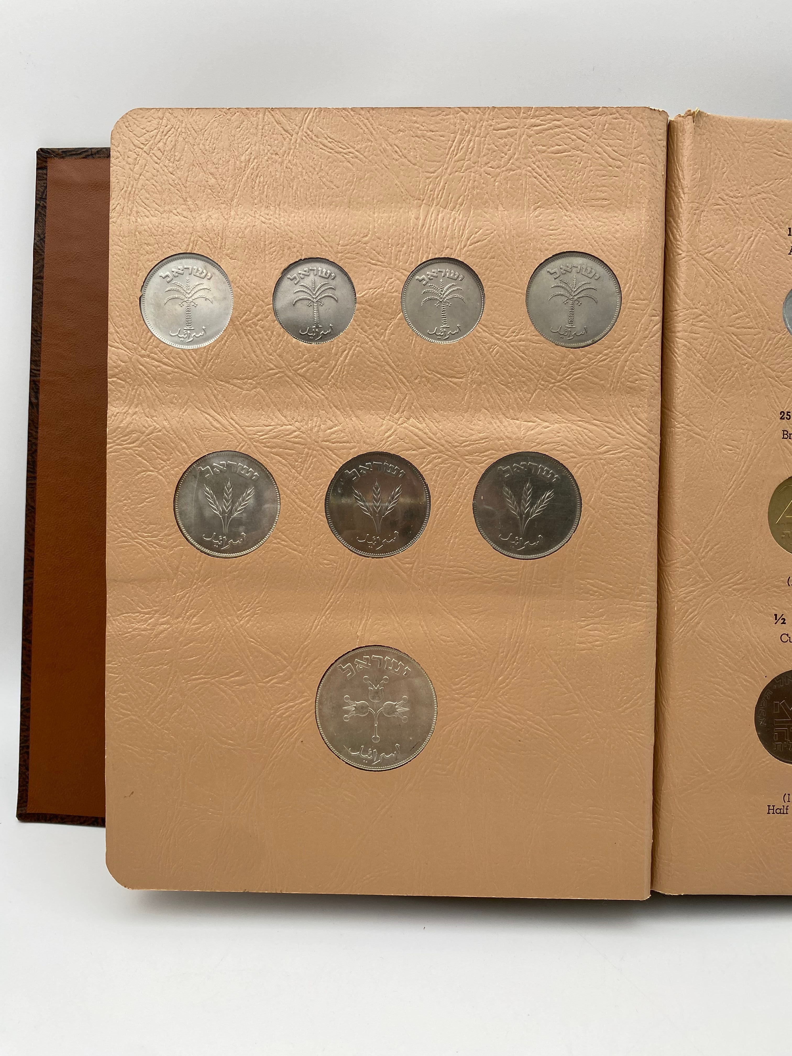 Israel - an impressive and unique coin album for Israeli coins, contains 3 coin pages full of Israeli coins from ... - 1 14
