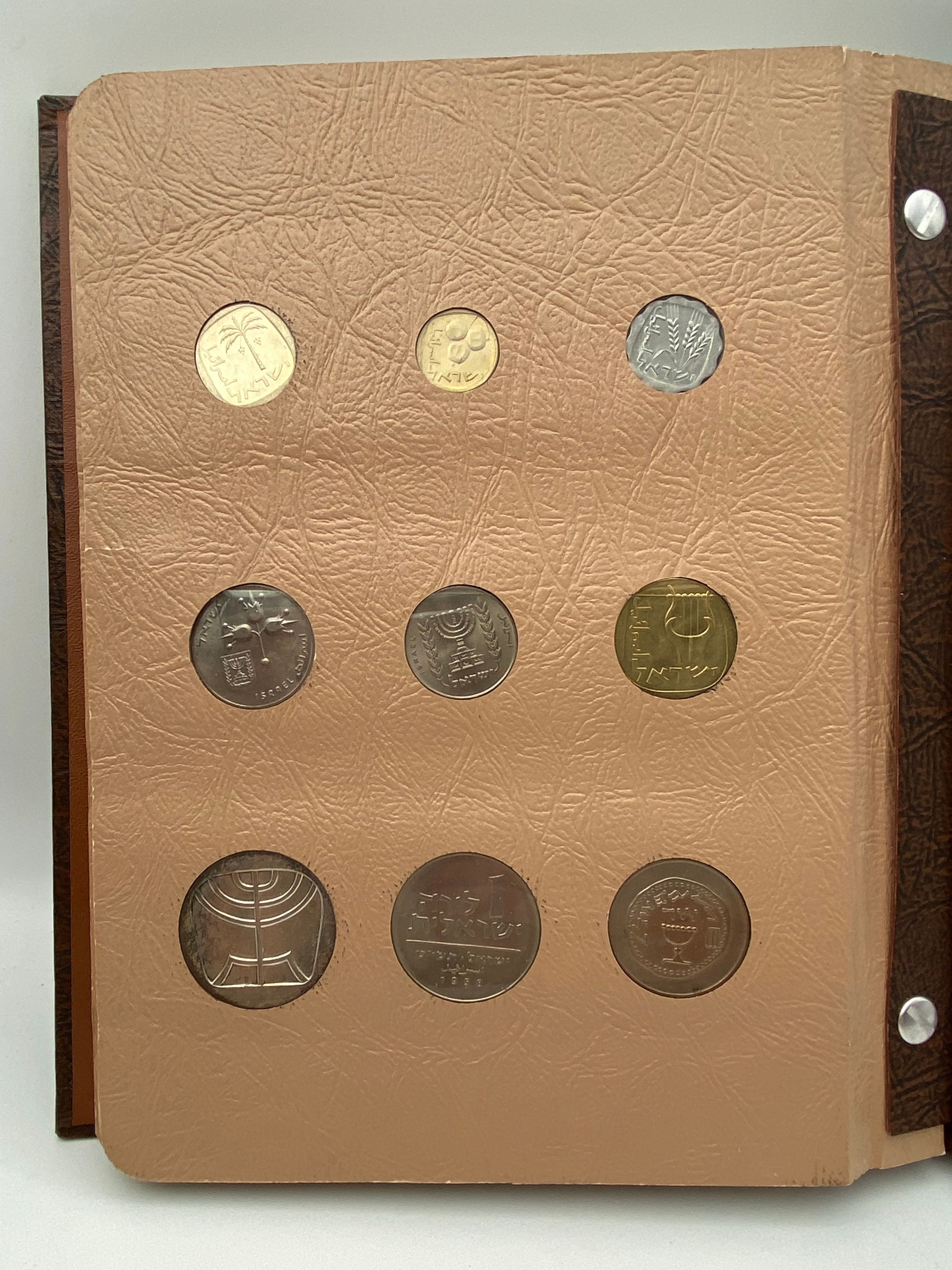 Israel - an impressive and unique coin album for Israeli coins, contains 3 coin pages full of Israeli coins from ... - 1 21
