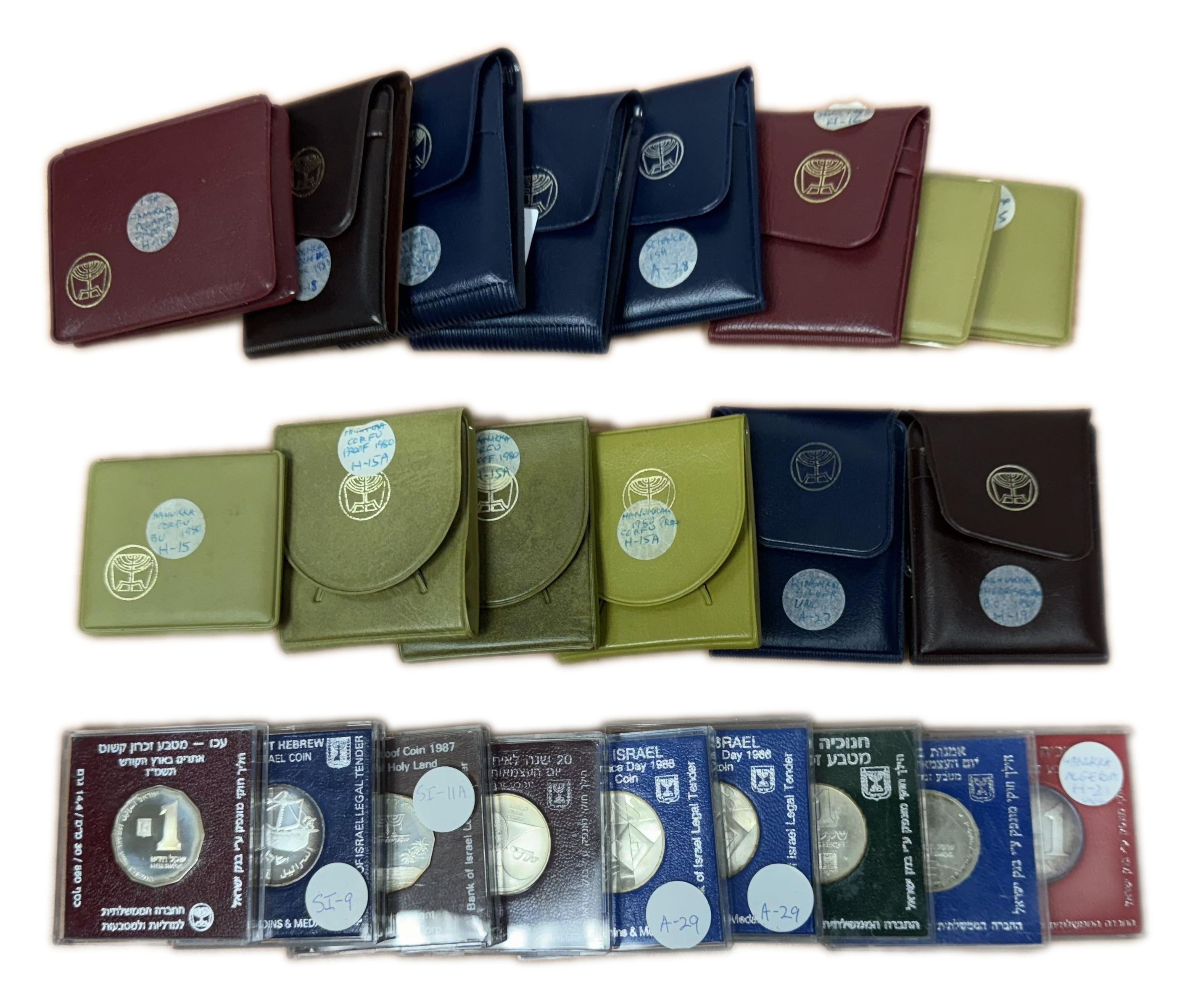 Israel - a large collection of 23 silver coins - 1960s-1980s - silver 850, 14.4g per unit (331.2g total) - The ... - 1 0