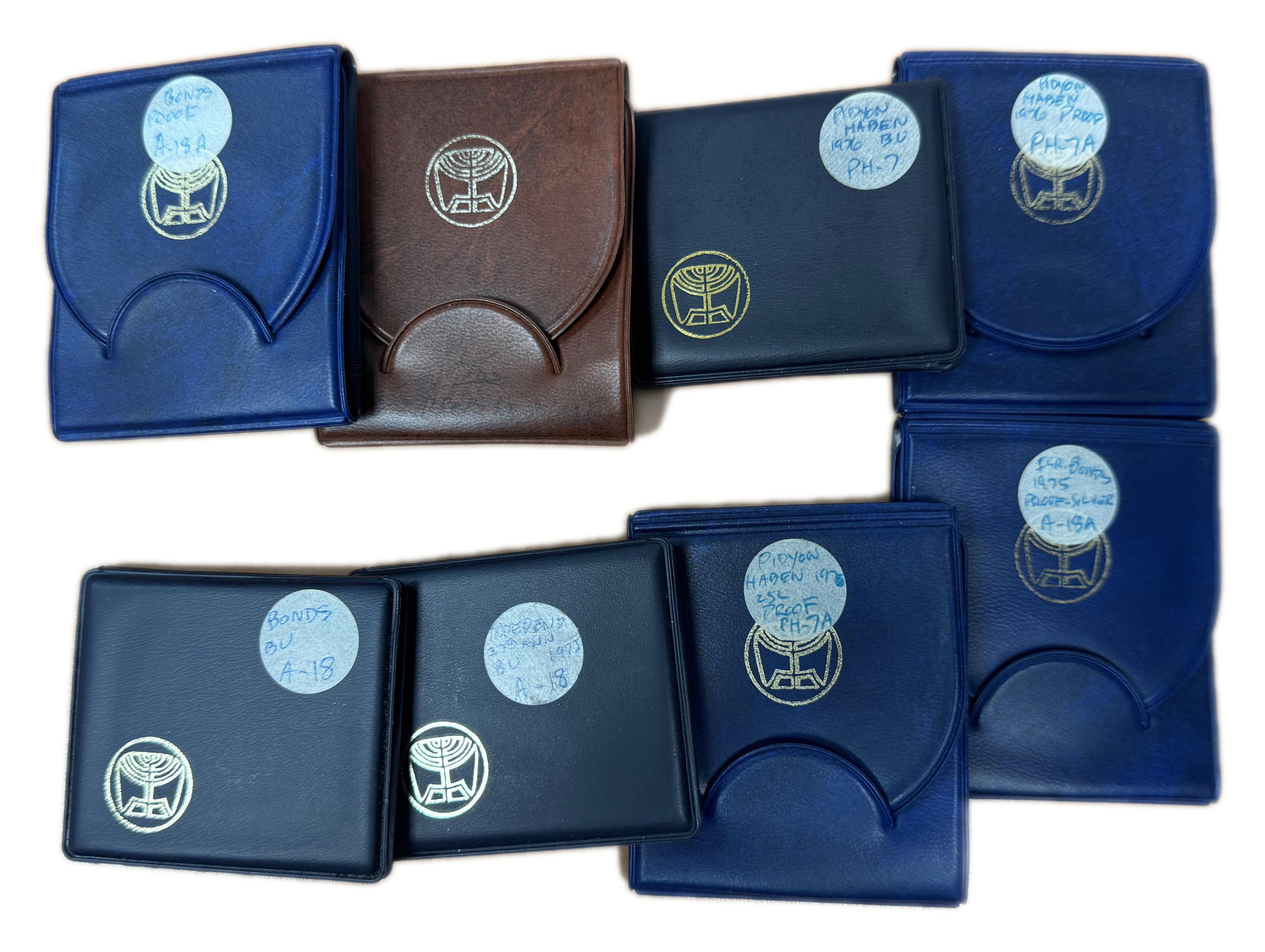 Israel - a large collection of 8 silver coins - 1960s-1980s - silver 800, 30g per unit (240g total) - The absolute ... - 1 0