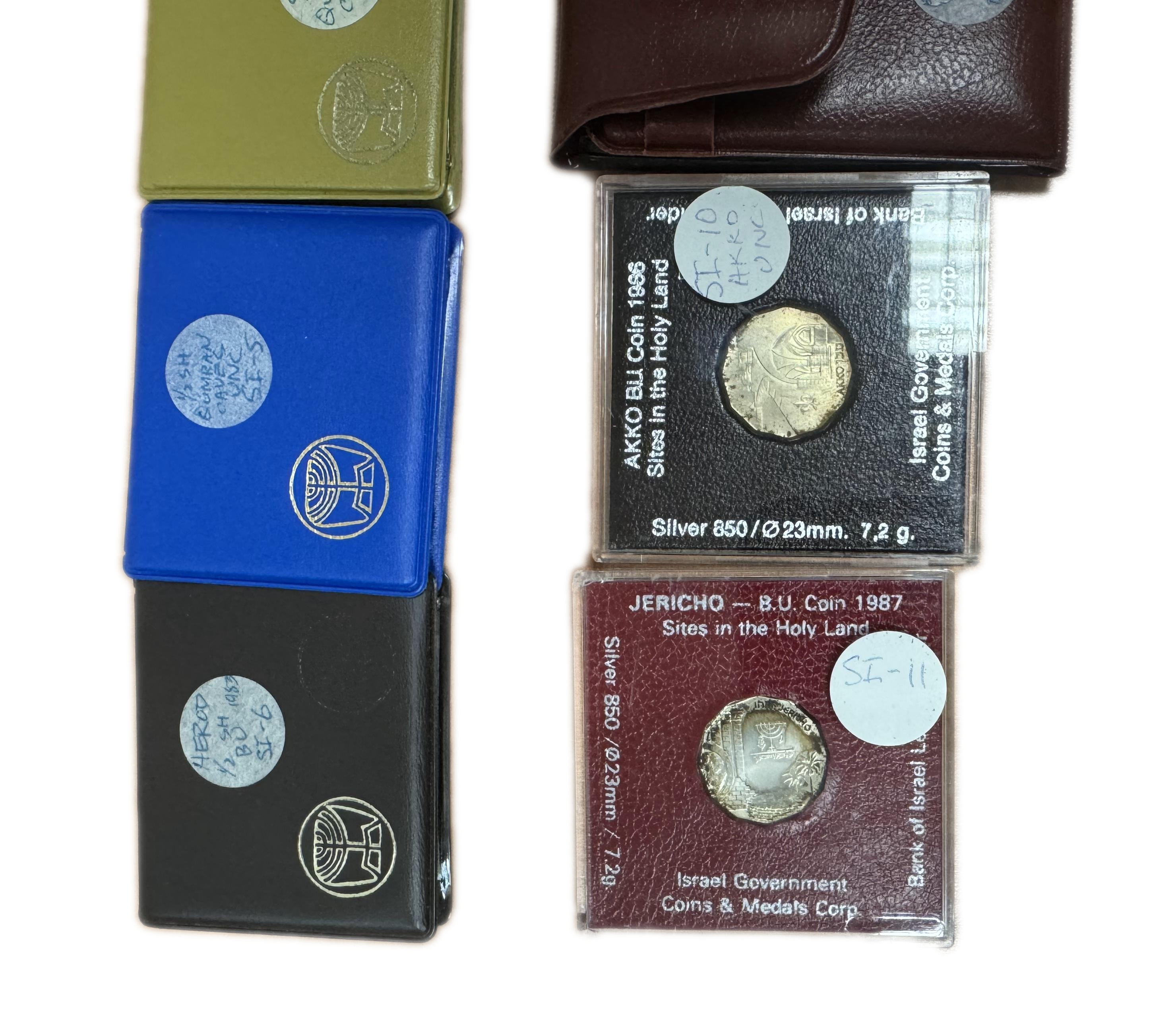 Israel - a collection of 8 silver coins - 1960s-1980s - silver 850, 7.2g per unit (57.6g total) - The absolute ... - 1 1