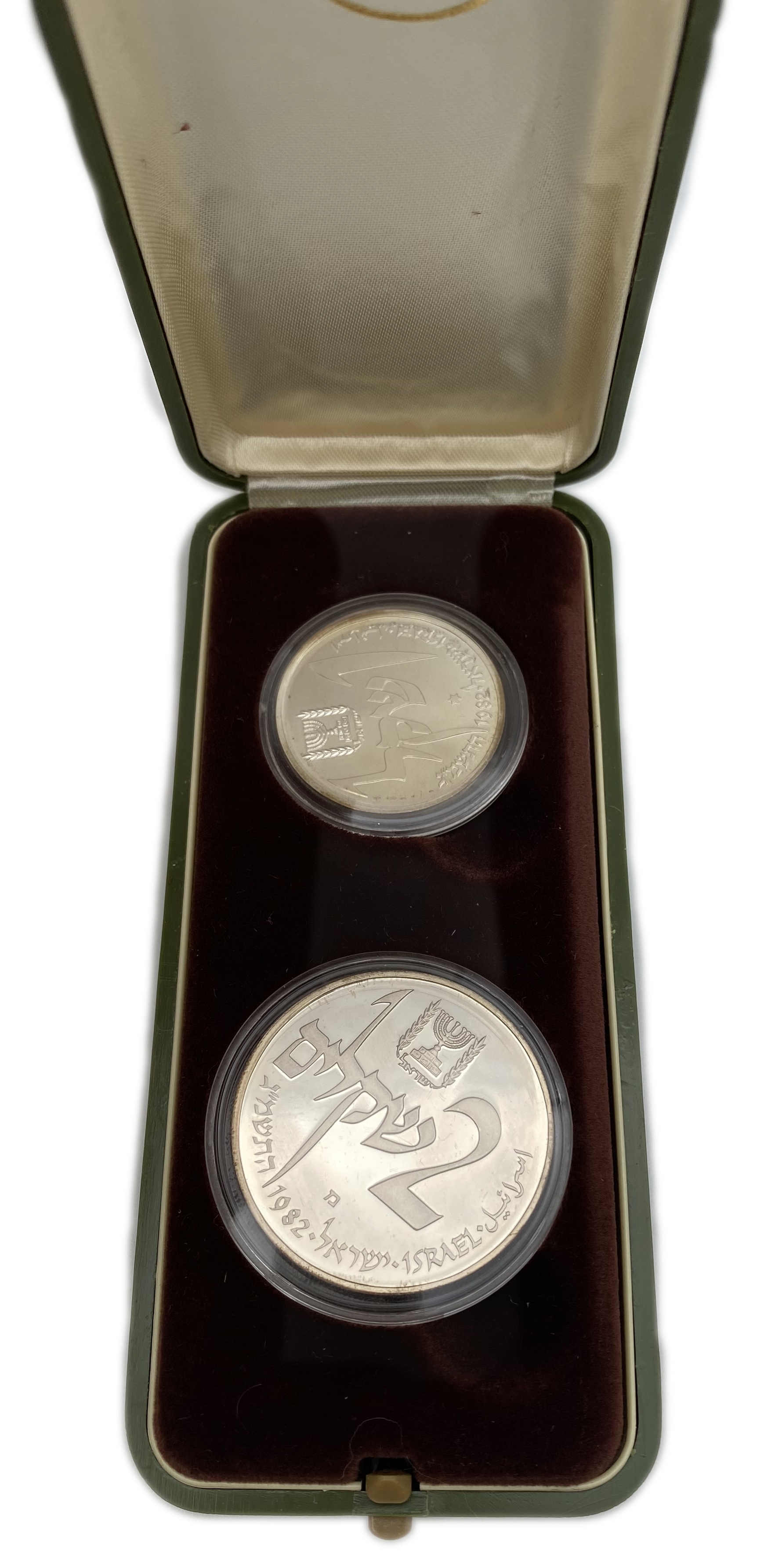 Israel - Two set of coins, "Brotherhood of Israel" 1984 - Silver 925, 14.4g, 28.8g, 30mm, 38.7mm - 1 1
