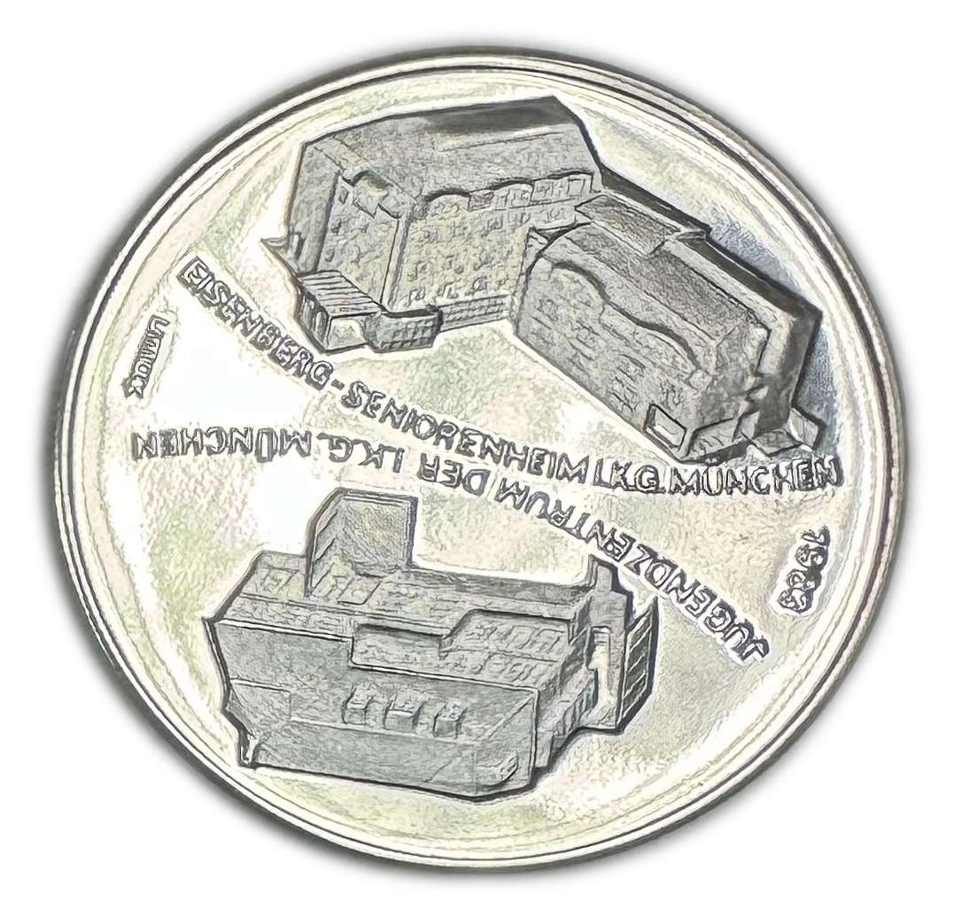 Judaica / Zionism - German medal commemorating the commemoration of the Jewish community in Munich, commemorating ... - 1 1