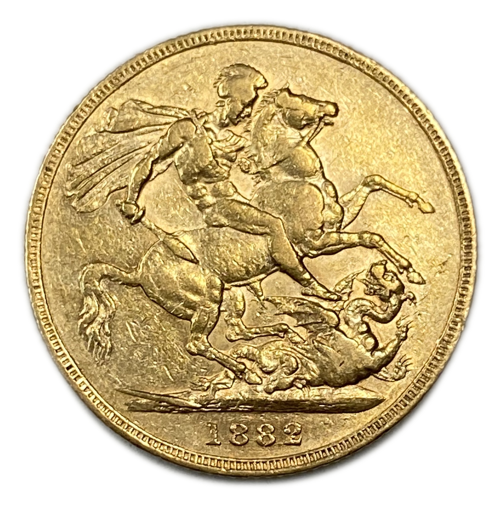 England (Great Britain) – Australia Sydney – 1 Sovereign 1882 S – Victoria – XF condition - Gold 917, 7.988g