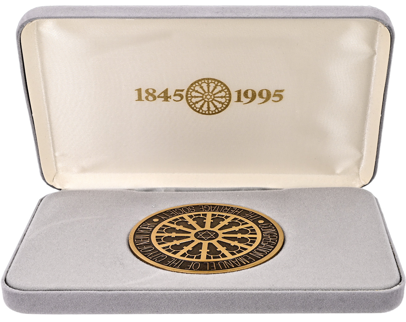 JUdaica / Zionisim – Congregation Emanuel of the City of New York (1995) Medal – 75mm, 185g - 1 1