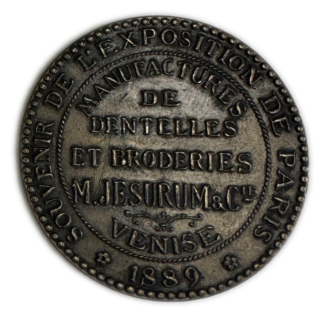 Judaica / Zionism - France, Paris - Souvenir medal, Merchant of Jews Michelangelo Venice - 1899 - 1 1