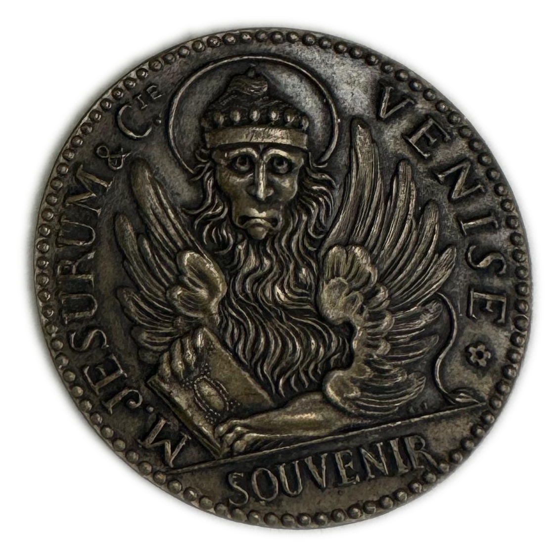 Judaica / Zionism - France, Paris - Souvenir medal, Merchant of Jews Michelangelo Venice - 1899 - 1 0
