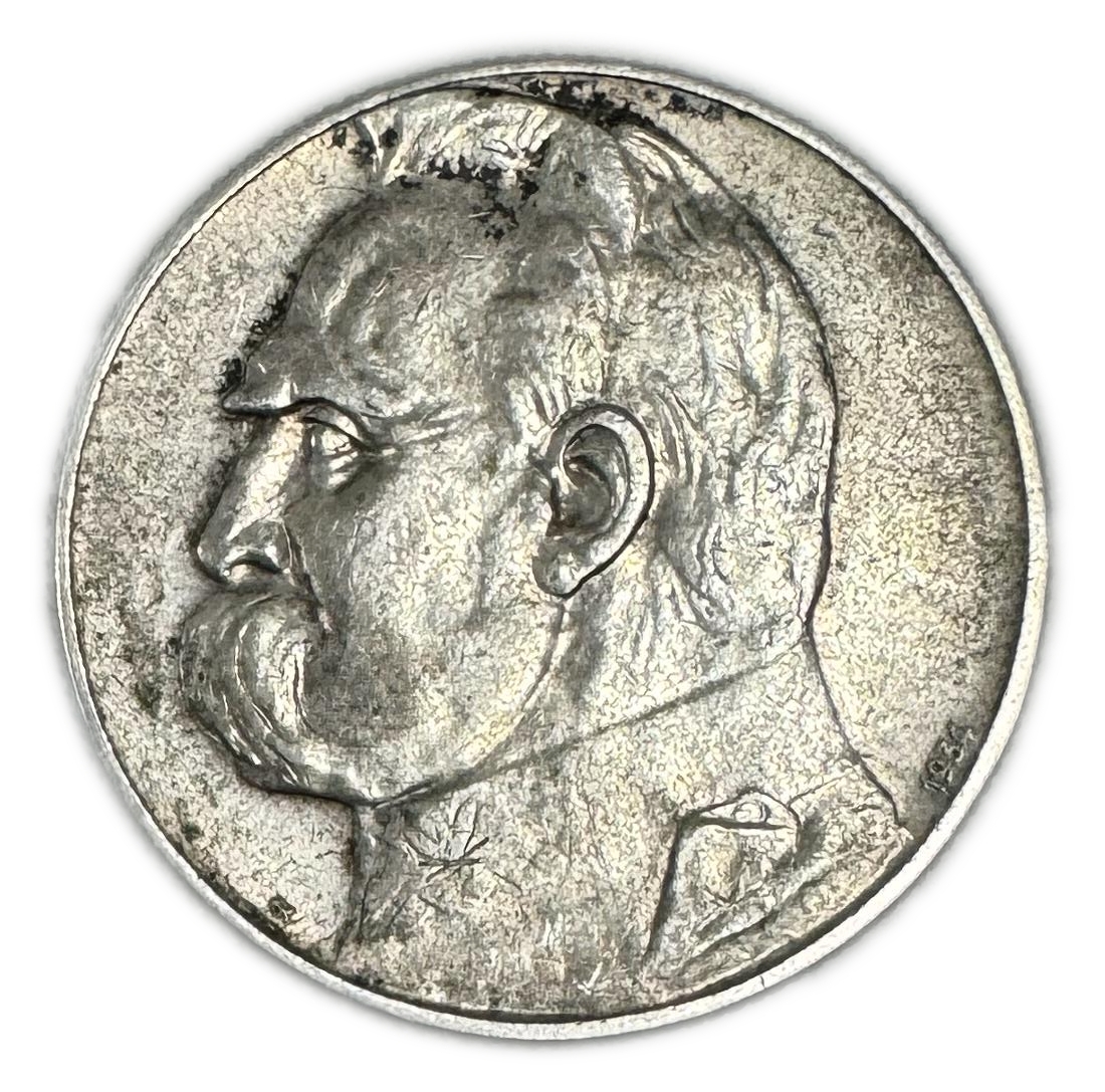 Poland - 5 Zloty 1934 - Józef Piłsudski - Rifle Corps - Silver 750, 11g, 28mm - 1 1