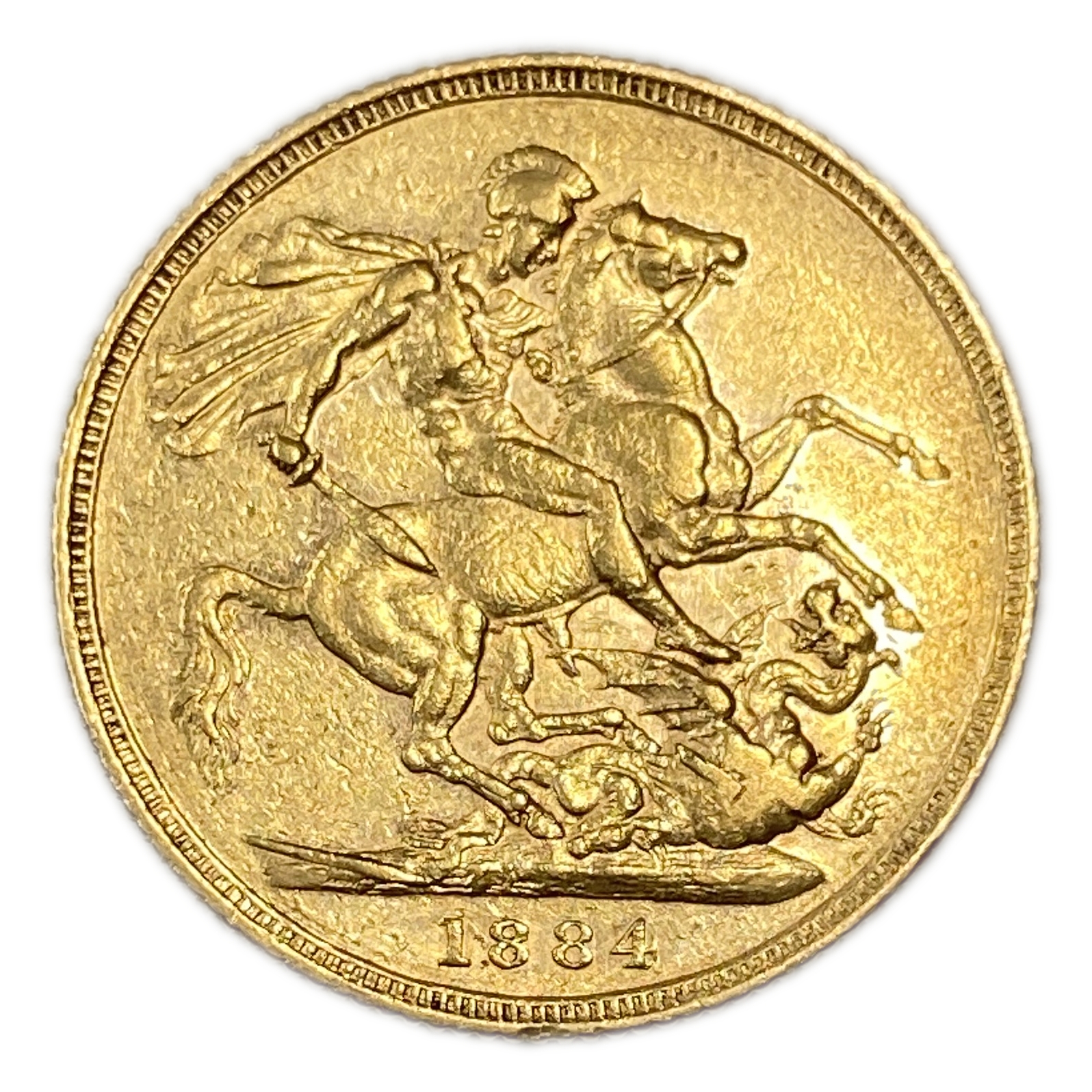 England (Great Britain) – Australia Sydney – 1 Sovereign 1884 S – Victoria – XF condition - Gold 917, 7.988g - 1 0