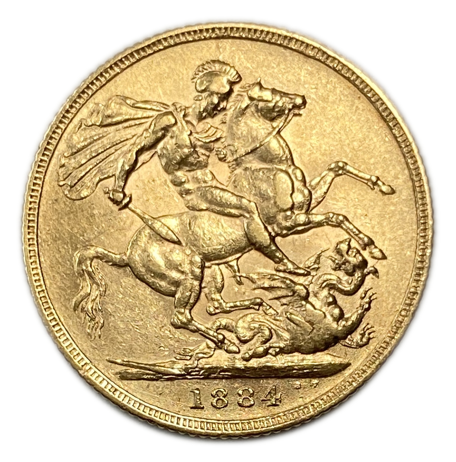 England (Great Britain) – Australia Sydney – 1 Sovereign 1884 S – Victoria – XF condition - Gold 917, 7.988g - 1 0