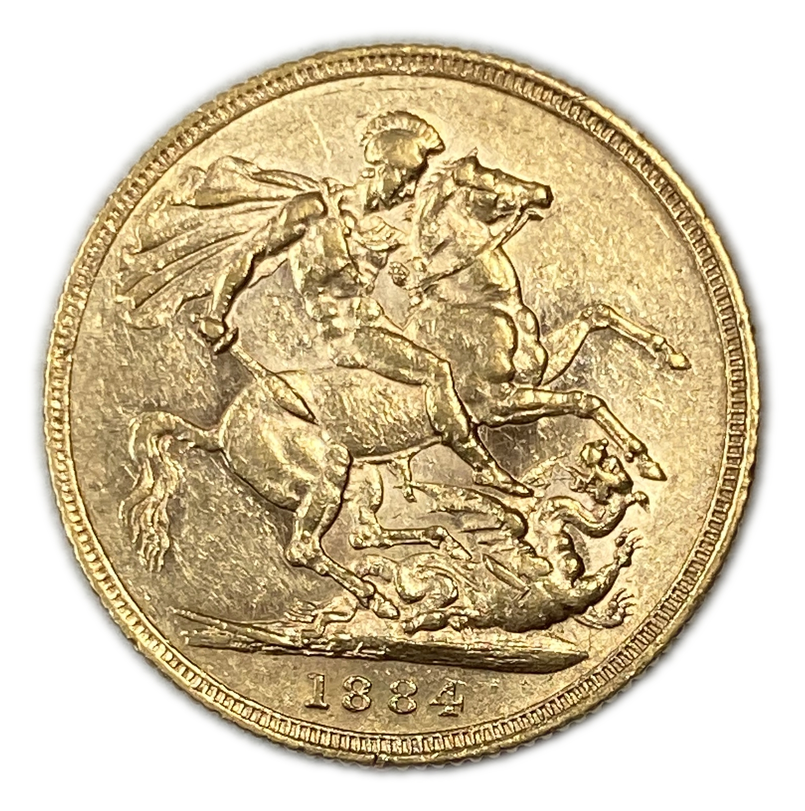 England (Great Britain) – Australia Sydney – 1 Sovereign 1884 S – Victoria – XF condition - Gold 917, 7.988g - 1 0