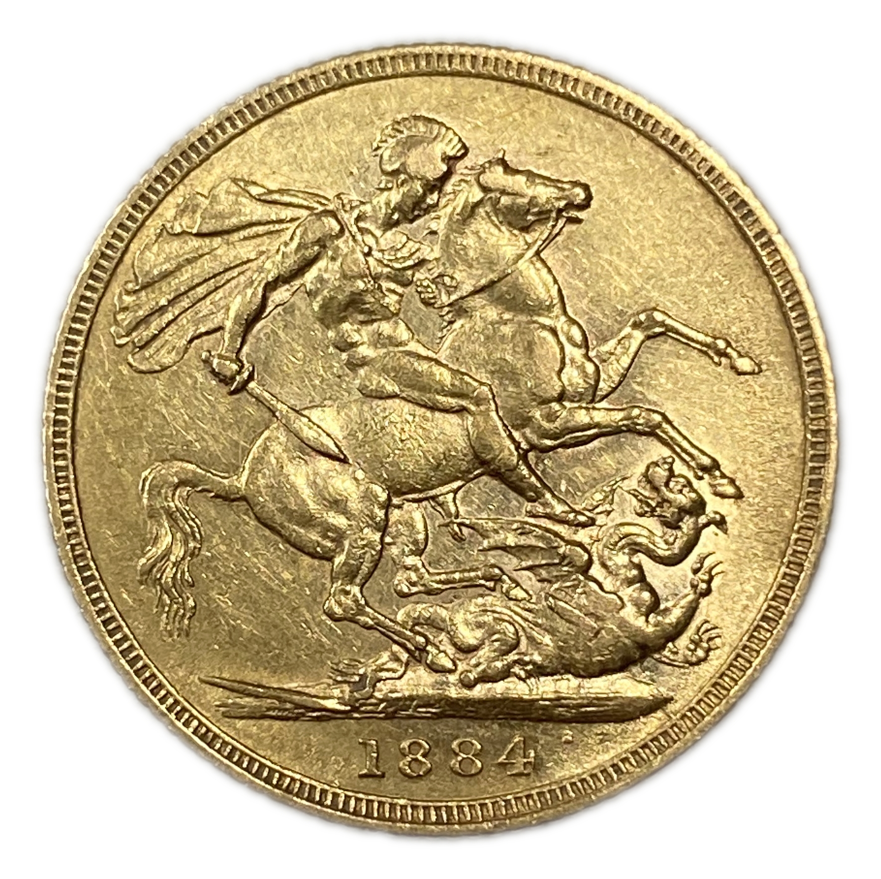 England (Great Britain) – Australia Sydney – 1 Sovereign 1884 S – Victoria – XF condition - Gold 917, 7.988g - 1 0