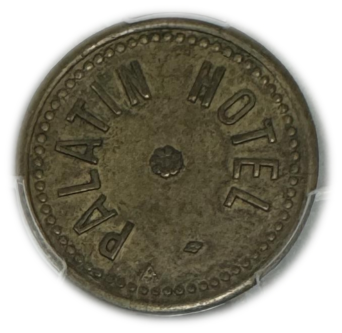 Palestine - 2 Piaster 1930' - Palatin Hotel - PCGS AU 55 - Very high grade for this token - 1 1