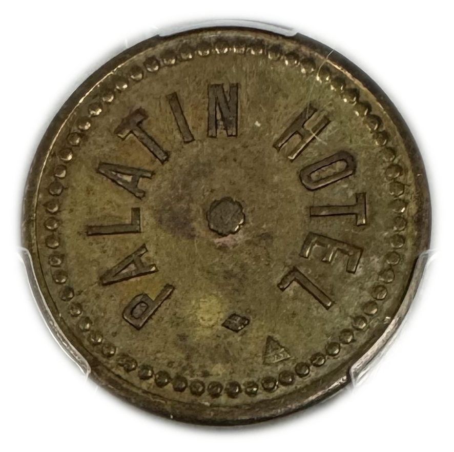 Palestine - 2 Piaster 1930' - Palatin Hotel - PCGS AU 58 - Very high grade for this token - 1 1