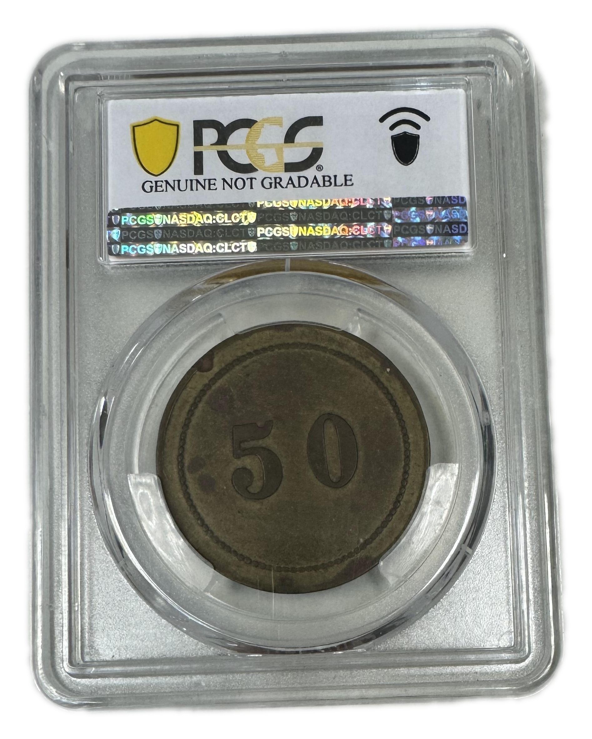 Palestine - Cafe werner token - 50 MIls, bronze - PCGS XF DETAILS - 1 3