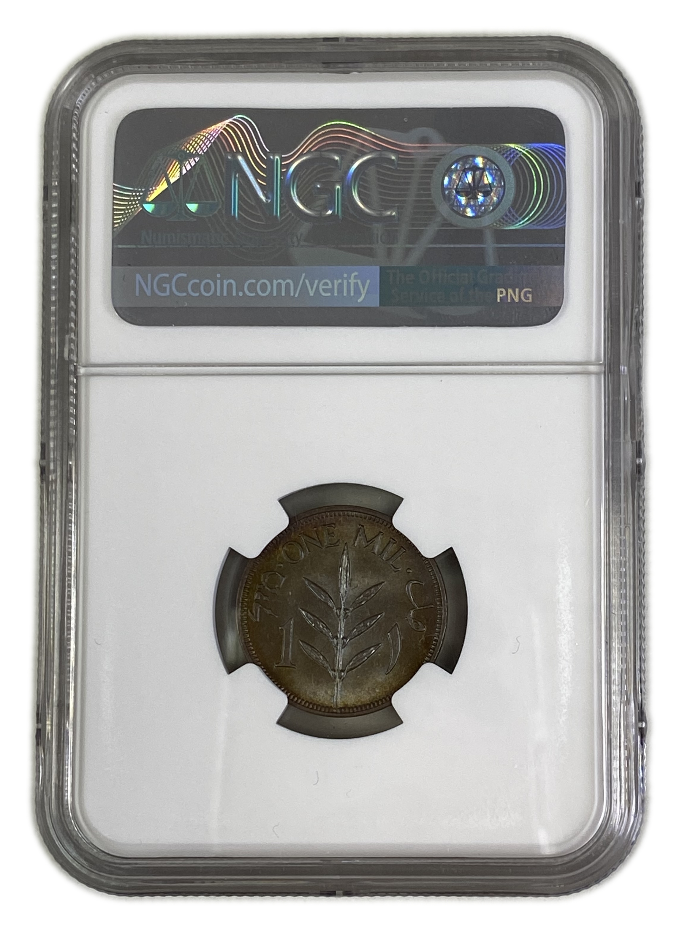 Palestine - 1 Mil 1935 - NGC 64 BN - UNC - 1 3
