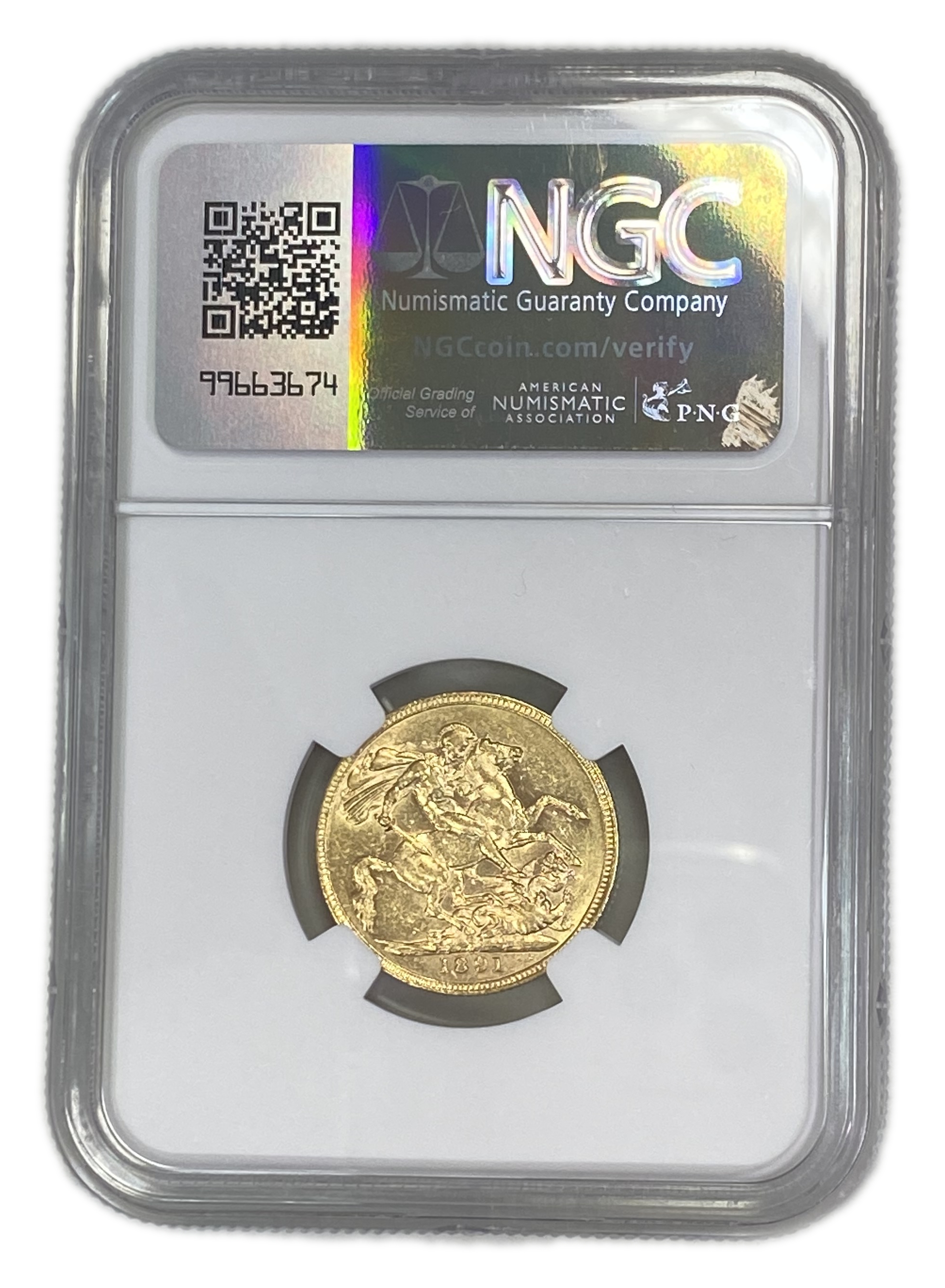 England (Great Britain) – Australia Melbourne – 1 Sovereign 1891 M – Victoria – NGC AU 53 - Gold 917, 7.988g - 1 1