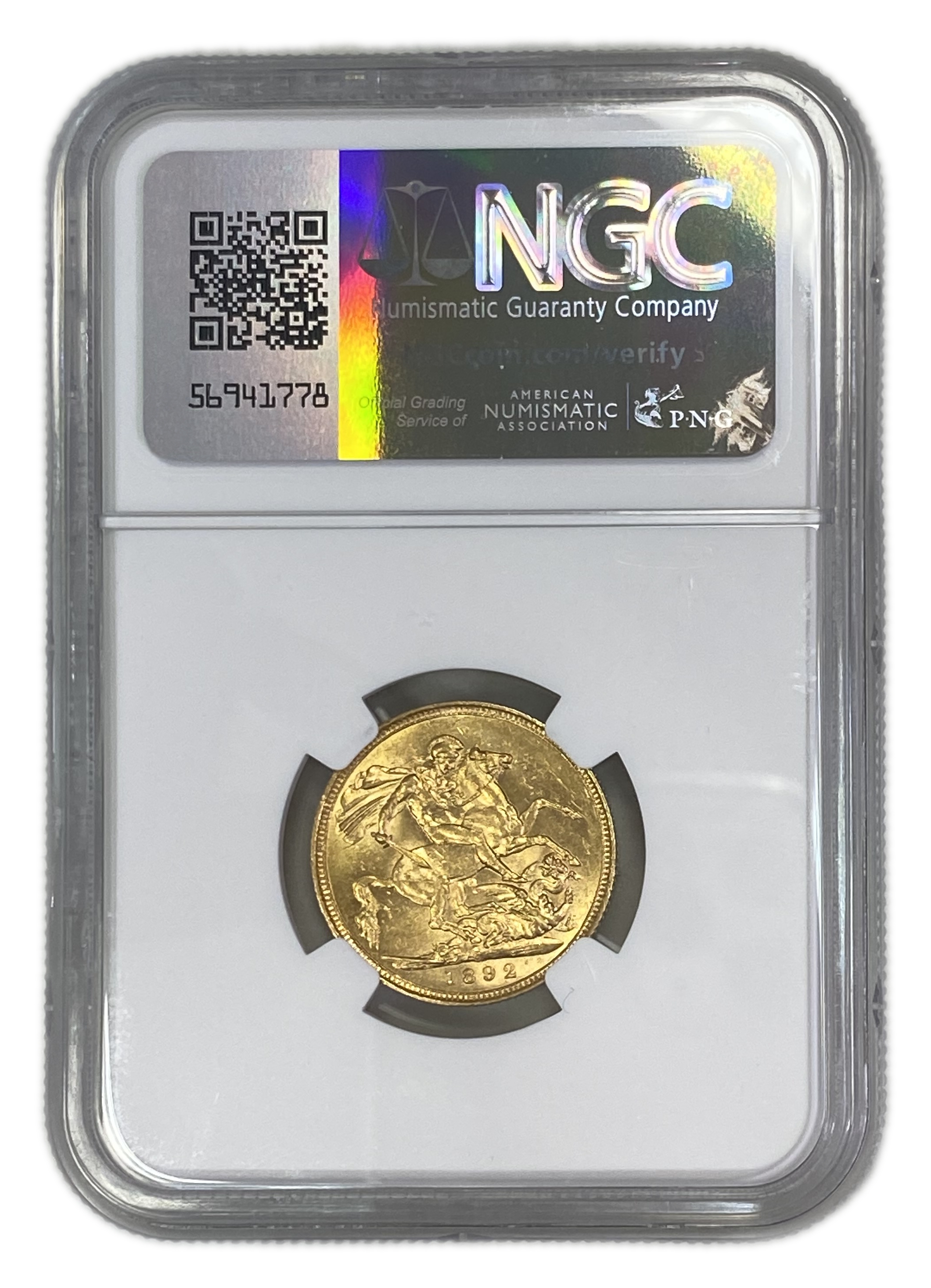 England (Great Britain) – Australia Sydney – 1 Sovereign 1892 S – Victoria – NGC AU 55 - Gold 917, 7.988g - 1 1