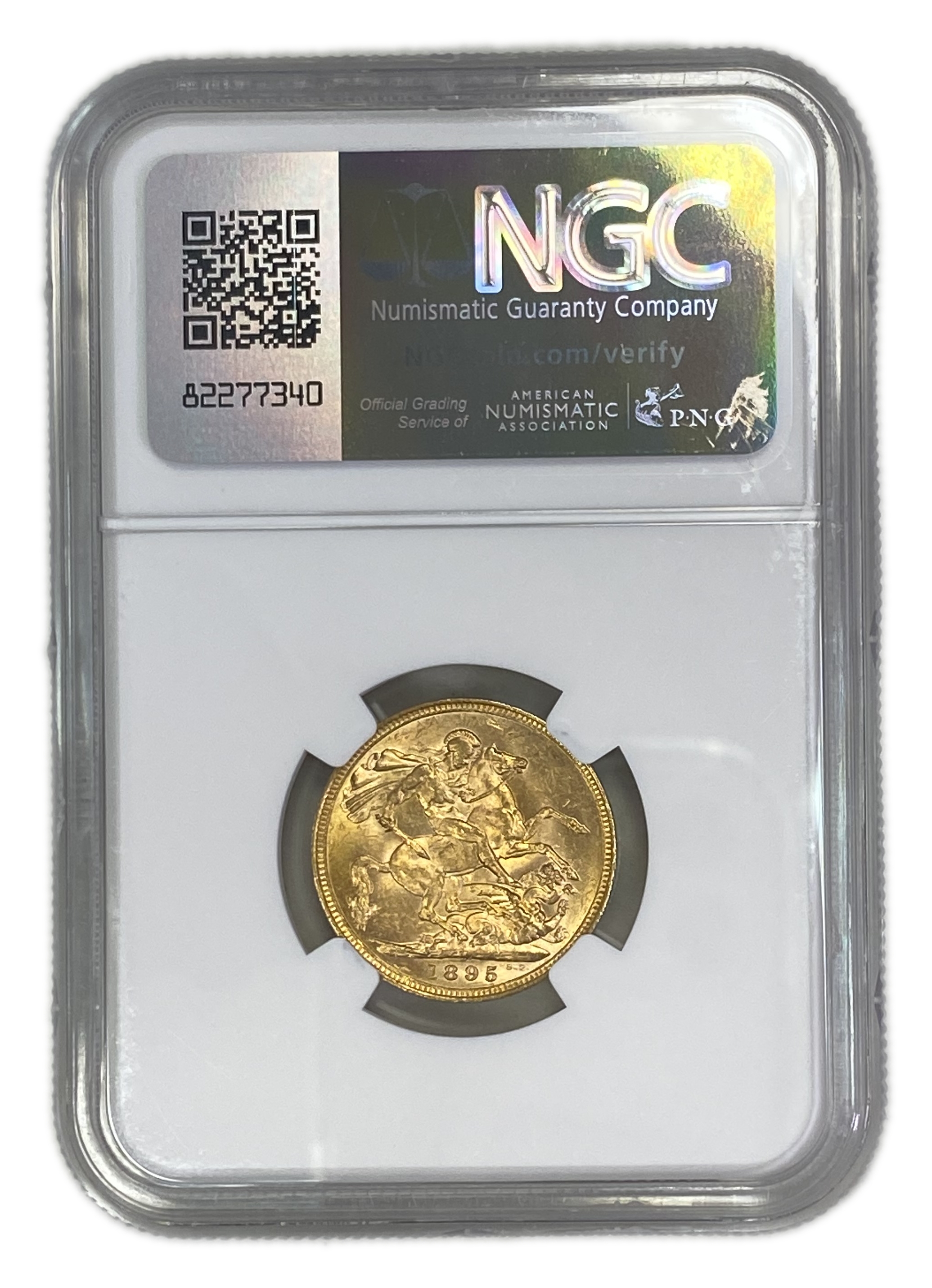 England (Great Britain) – Australia Melbourne – 1 Sovereign 1895 M – Victoria – NGC MS 61 - Gold 917, 7.988g - 1 1