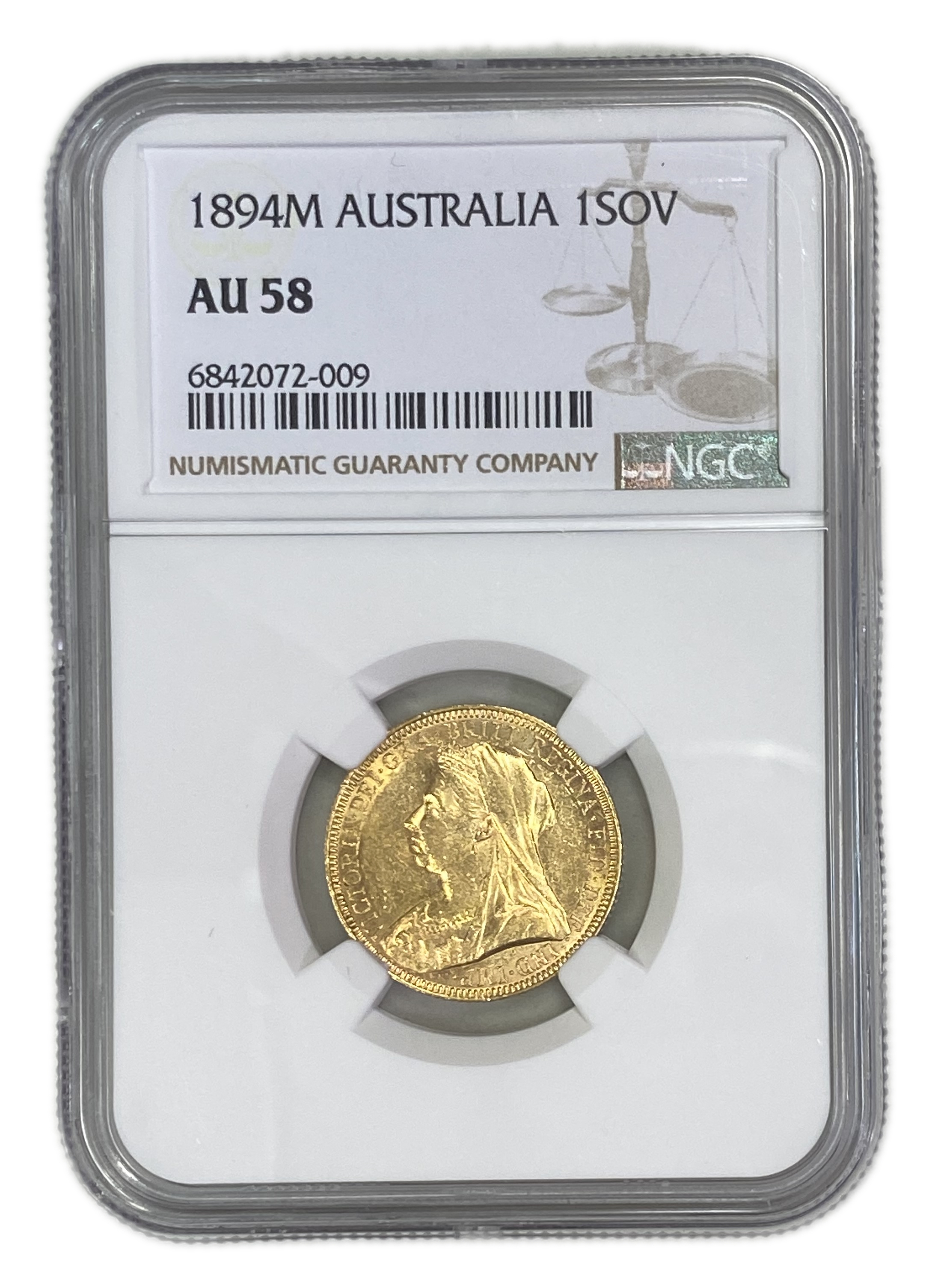 England (Great Britain) – Australia Sydney – 1 Sovereign 1893 S – Victoria – NGC AU 58 - Gold 917, 7.988g
... - 1 0