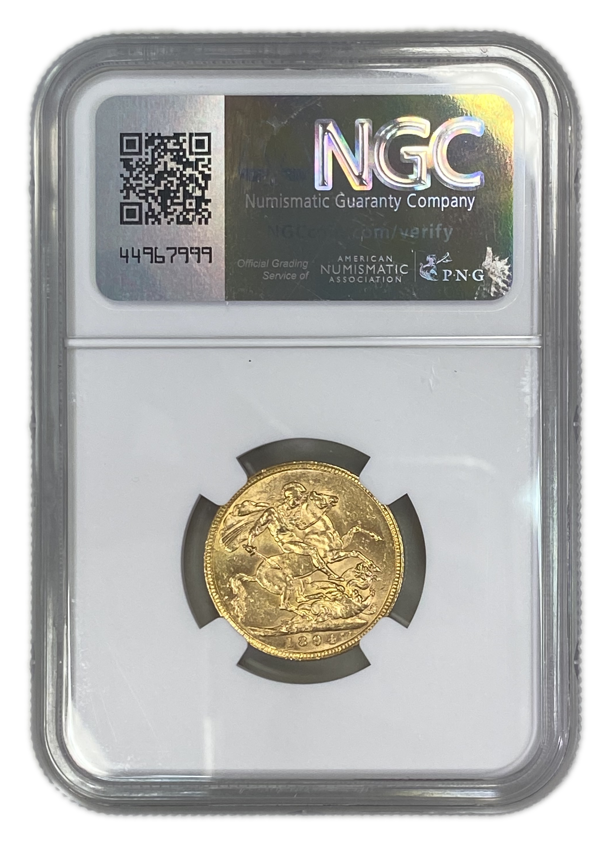 England (Great Britain) – Australia Sydney – 1 Sovereign 1893 S – Victoria – NGC AU 58 - Gold 917, 7.988g
... - 1 1