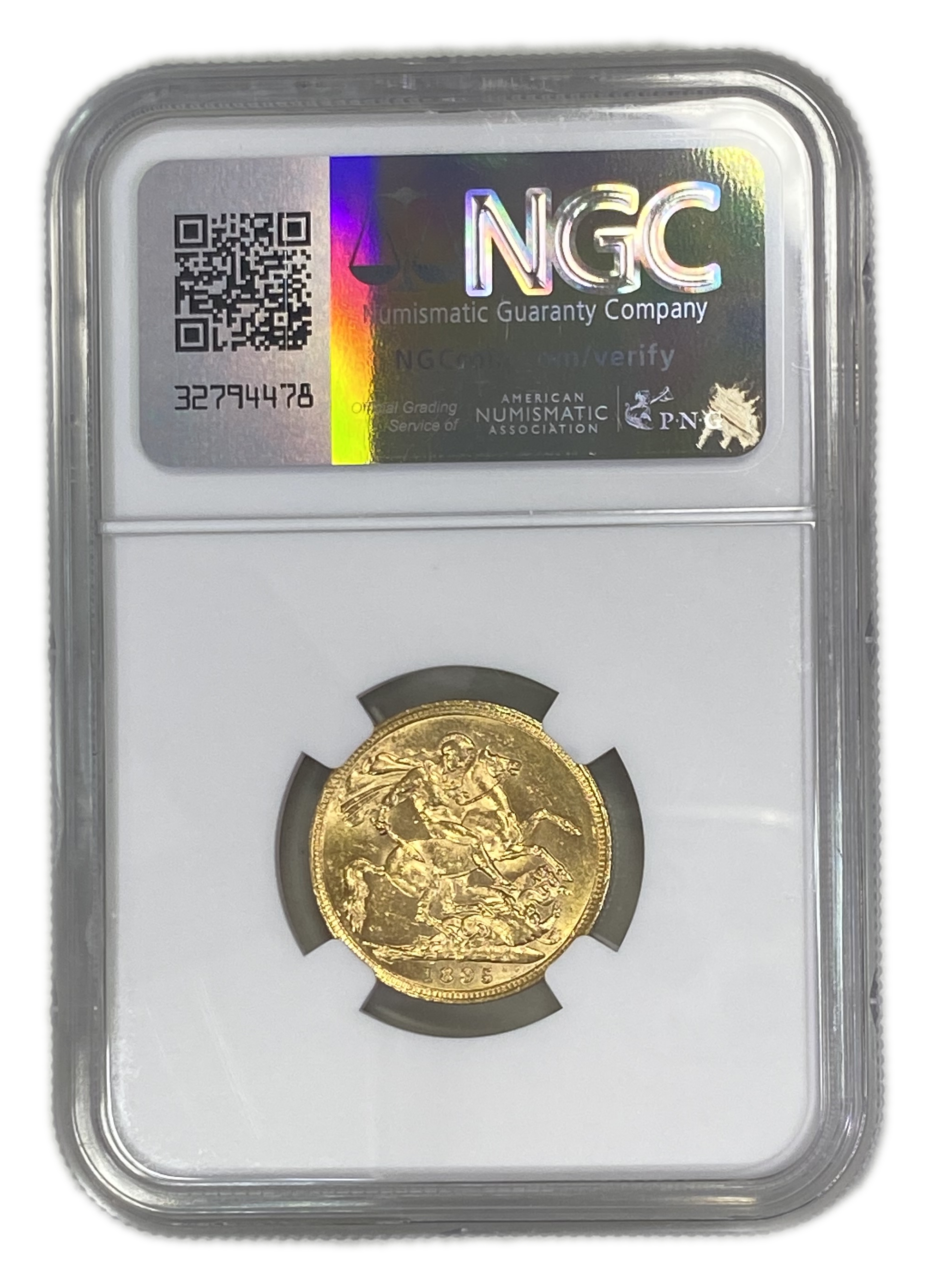 England (Great Britain) – Australia Melbourne – 1 Sovereign 1895 M – Victoria – NGC AU 58 - Gold 917, 7.988g - 1 1