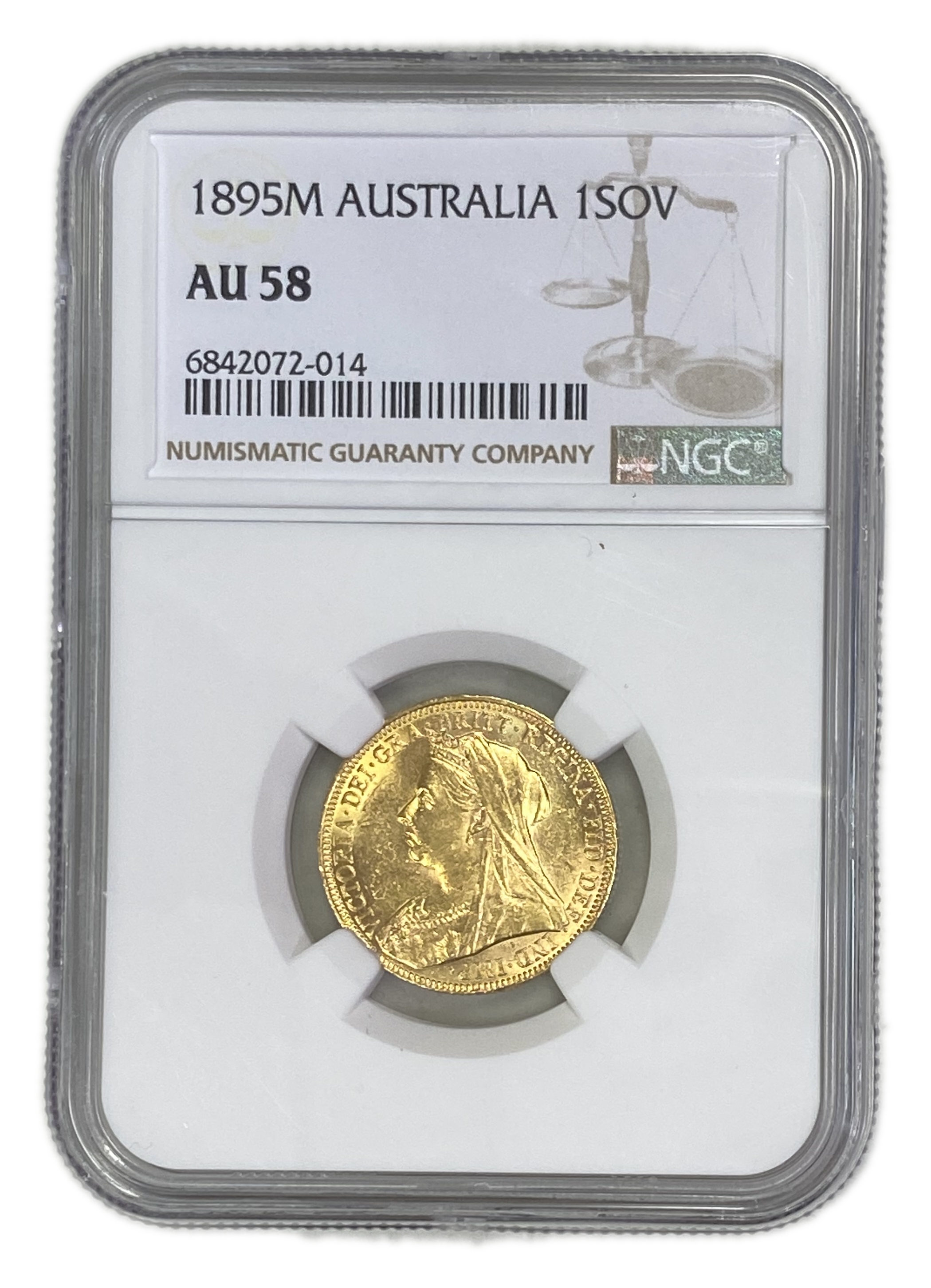England (Great Britain) – Australia Melbourne – 1 Sovereign 1895 M – Victoria – NGC AU 58 - Gold 917, 7.988g - 1 0