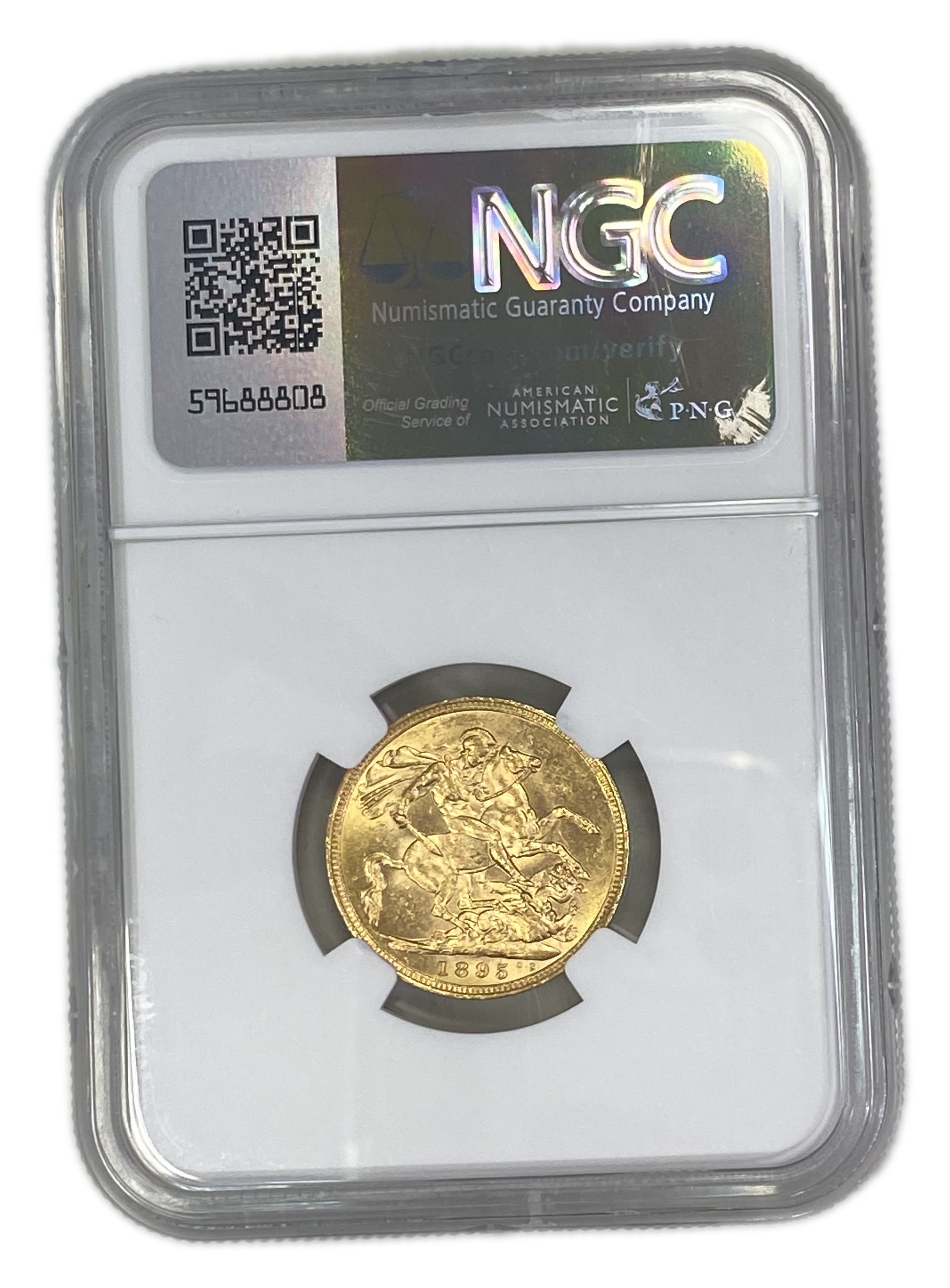 England (Great Britain) – Australia Melbourne – 1 Sovereign 1895 M – Victoria – NGC AU 58 - Gold 917, 7.988g - 1 1