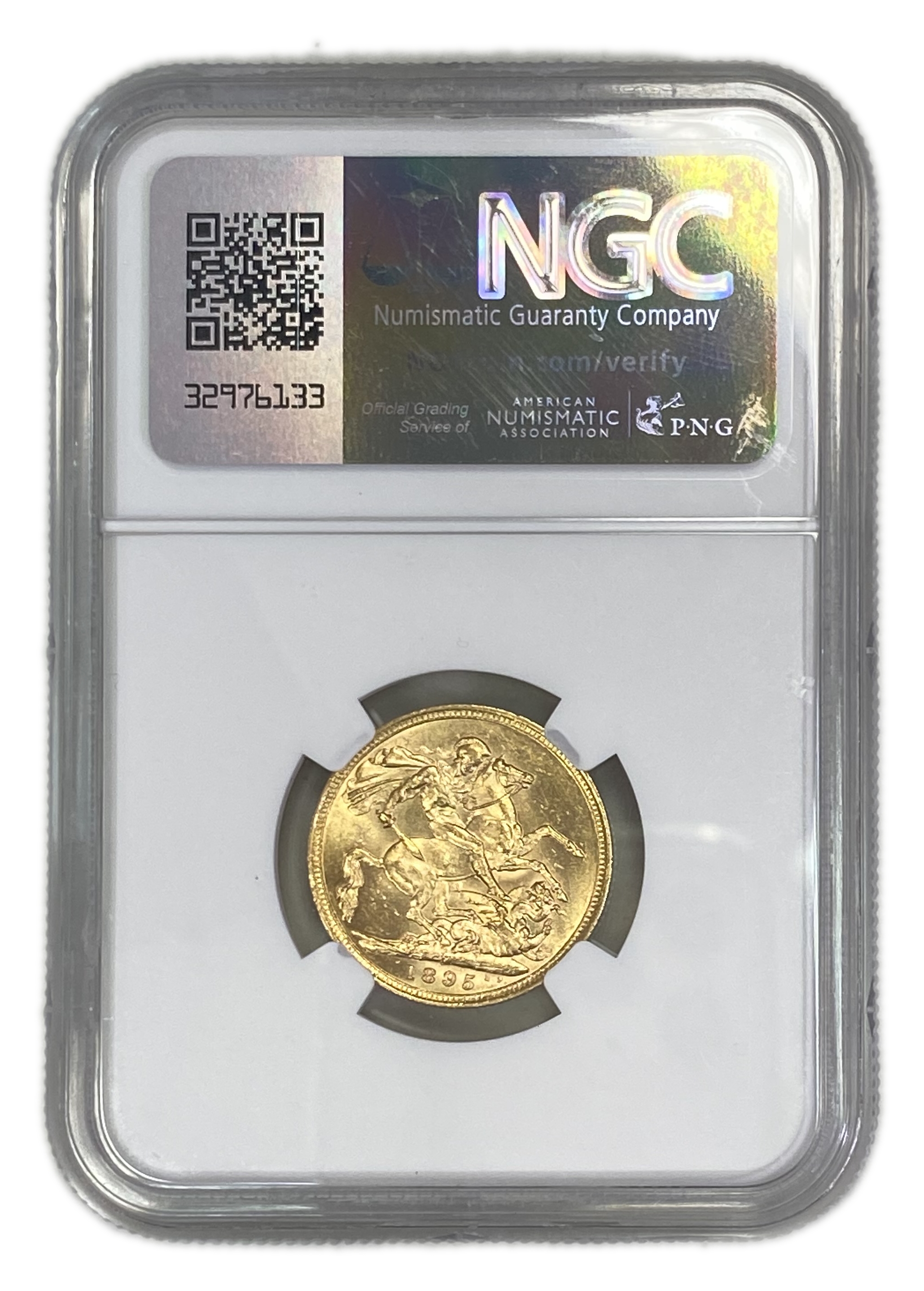 England (Great Britain) – Australia Melbourne – 1 Sovereign 1895 M – Victoria – NGC MS 61 - Gold 917, 7.988g - 1 1