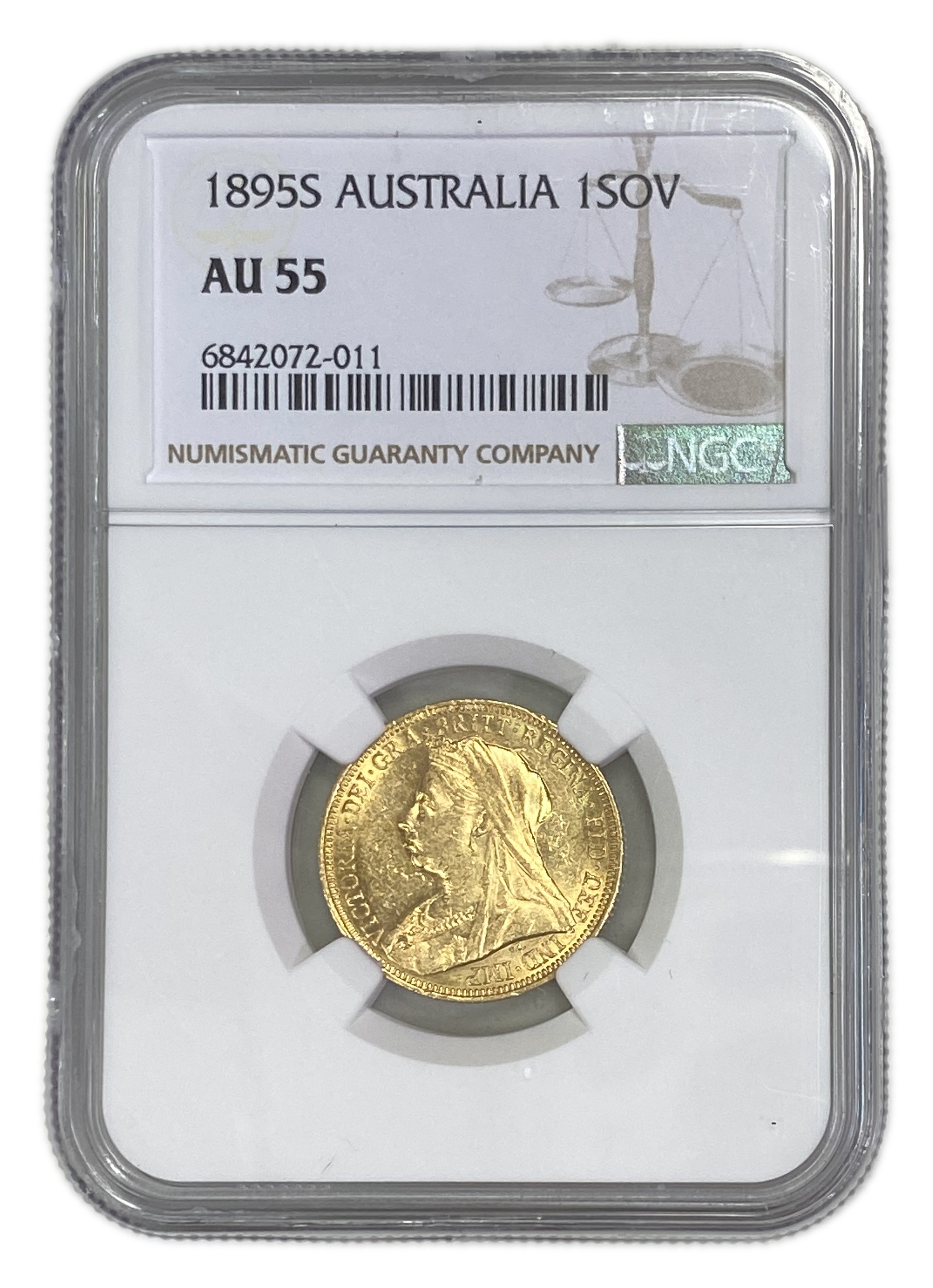 England (Great Britain) – Australia Sydney – 1 Sovereign 1895 S – Victoria – NGC AU 55 - Gold 917, 7.988g - 1 0