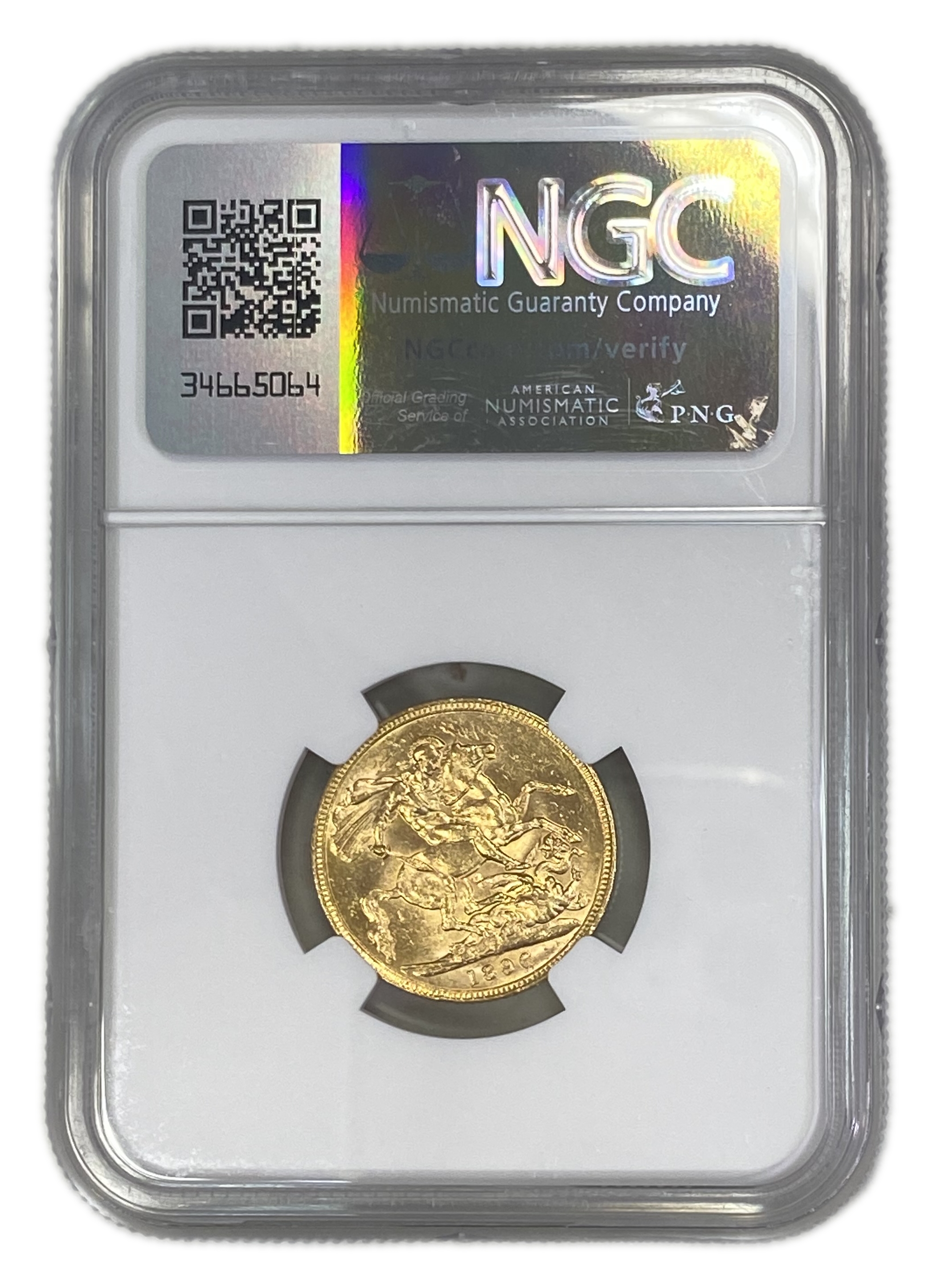 England (Great Britain) – Australia Melbourne – 1 Sovereign 1896 M – Victoria – NGC MS 61 - Gold 917, 7.988g - 1 1