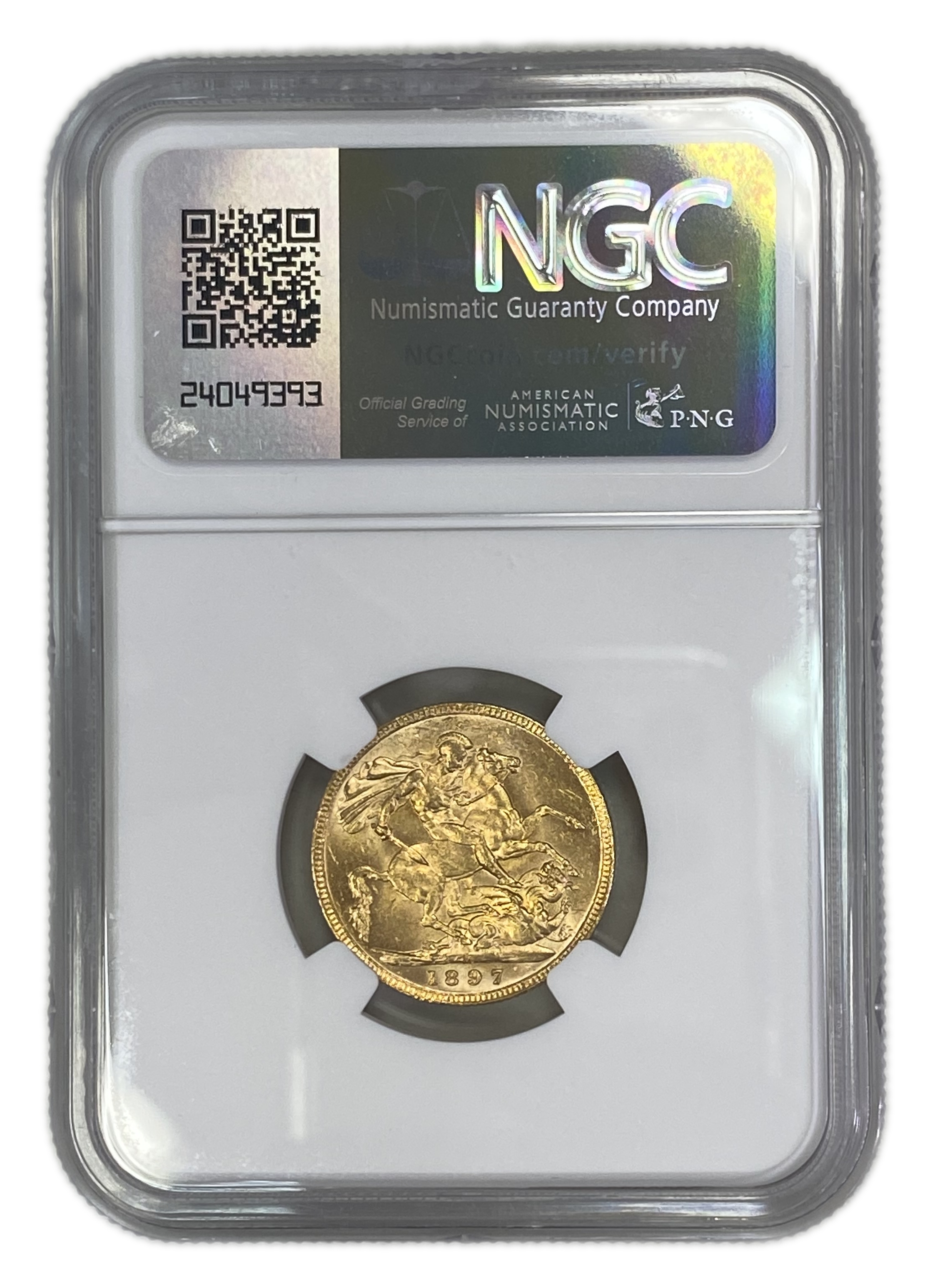 England (Great Britain) – Australia Melbourne – 1 Sovereign 1897 M – Victoria – NGC MS 62 - Gold 917, 7.988g - 1 1