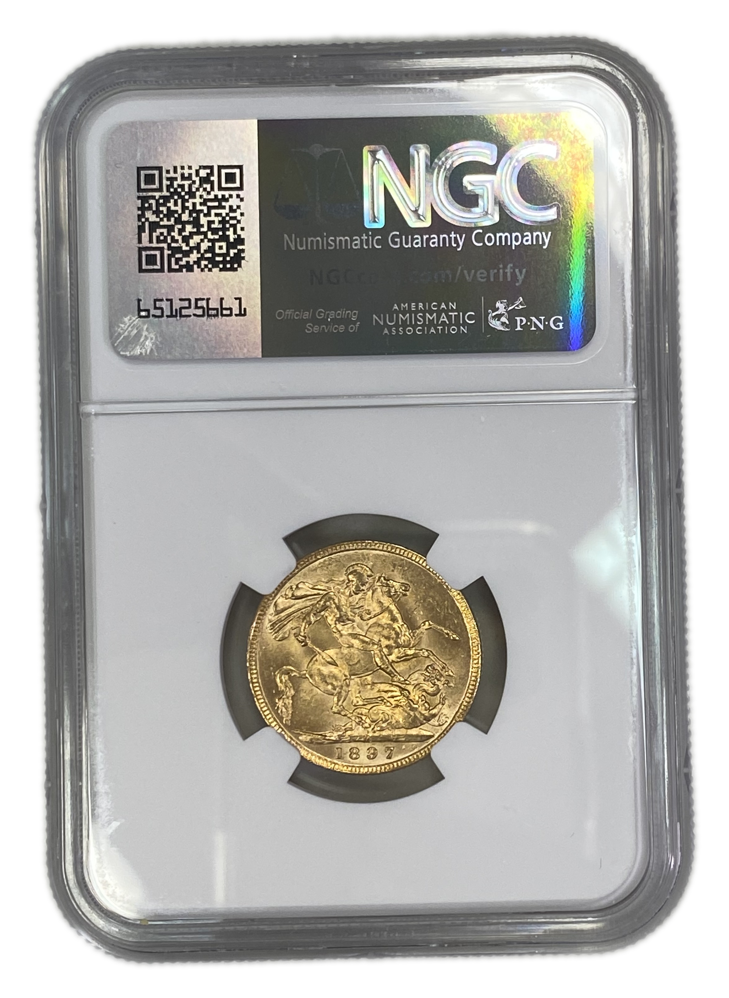 England (Great Britain) – Australia Melbourne – 1 Sovereign 1897 M – Victoria – NGC MS 62 - Gold 917, 7.988g - 1 1