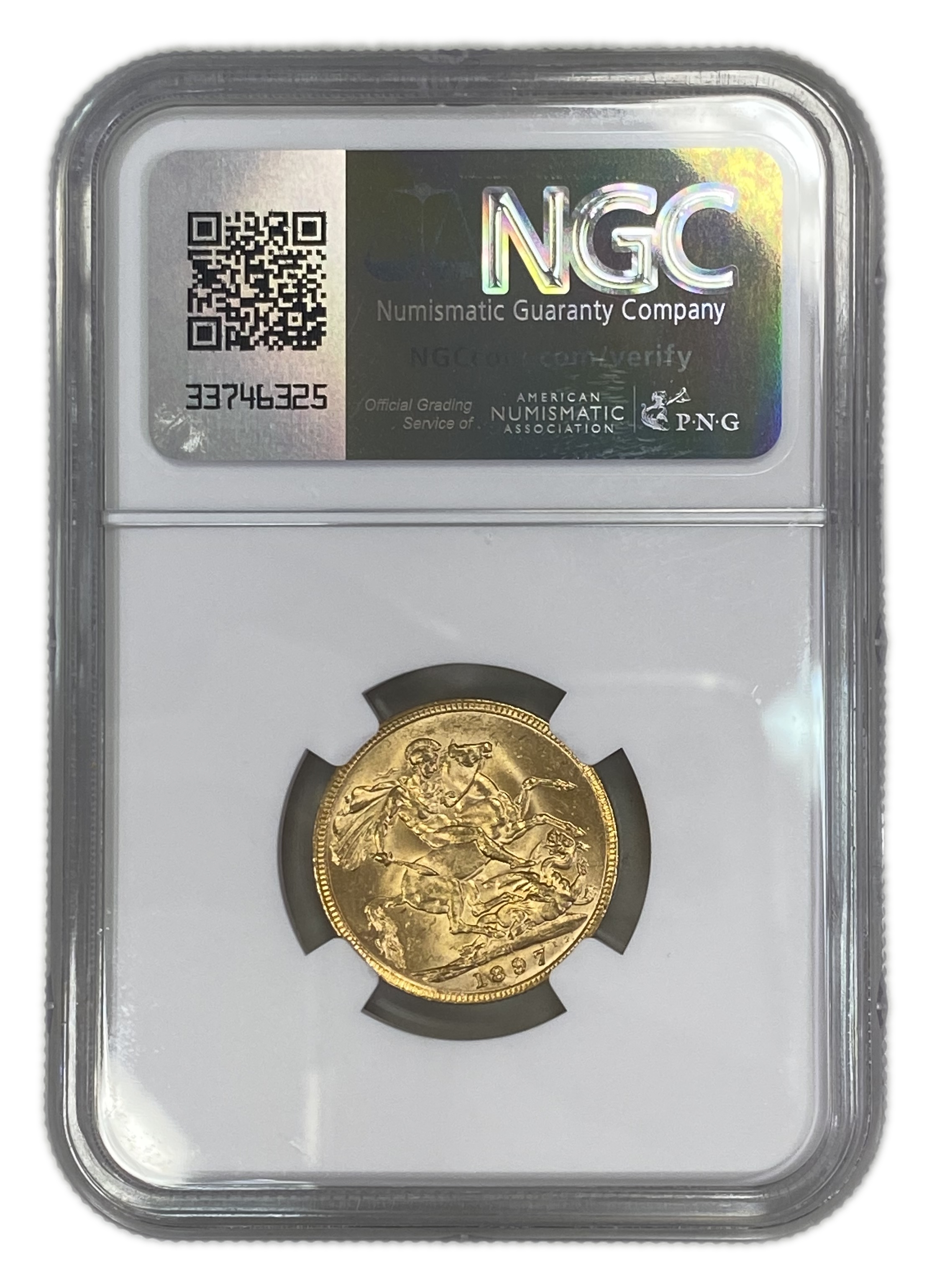 England (Great Britain) – Australia Melbourne – 1 Sovereign 1897 M – Victoria – NGC MS 62 - Gold 917, 7.988g - 1 1