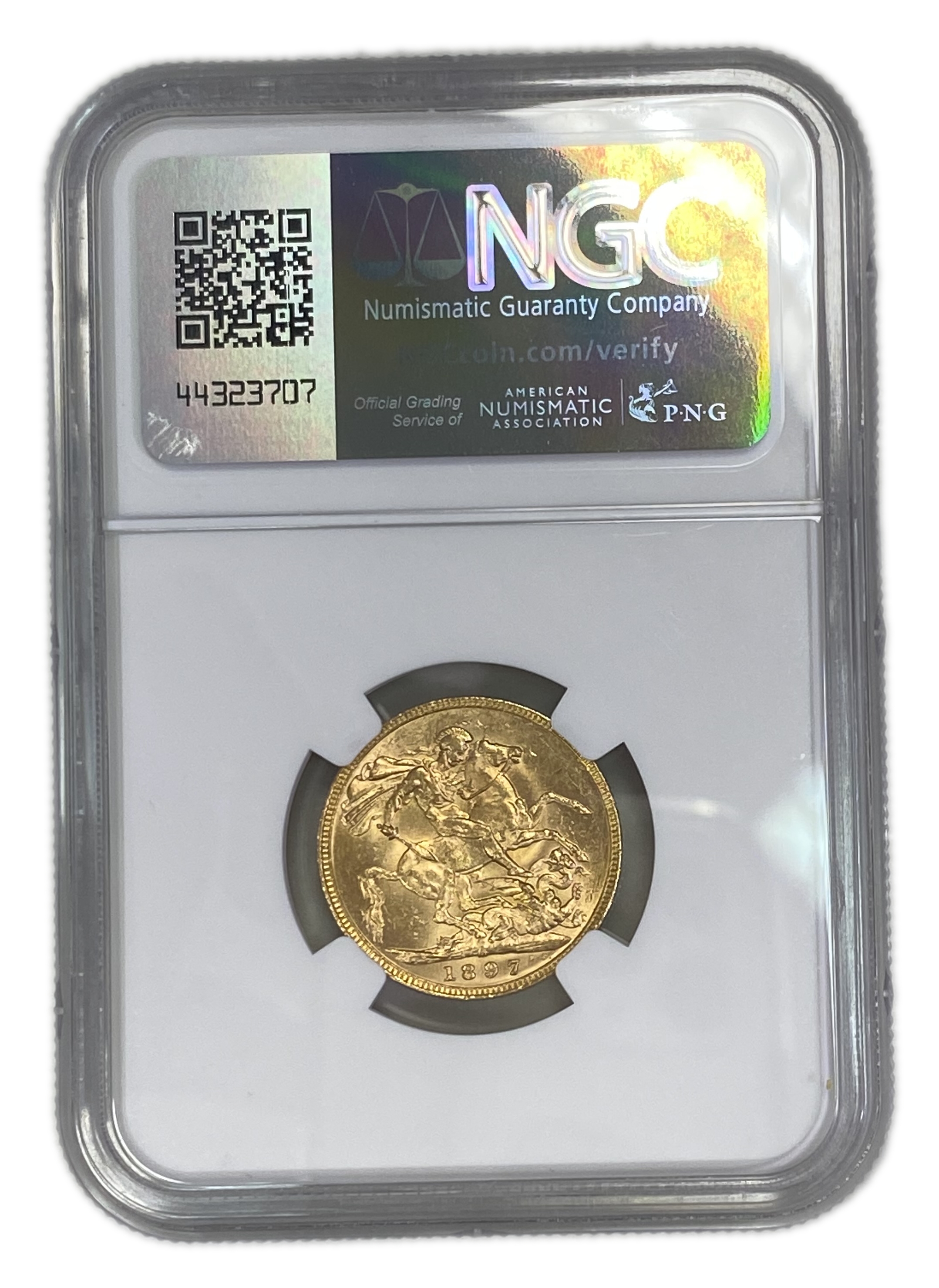 England (Great Britain) – Australia Melbourne – 1 Sovereign 1897 M – Victoria – NGC MS 62 - Gold 917, 7.988g - 1 1