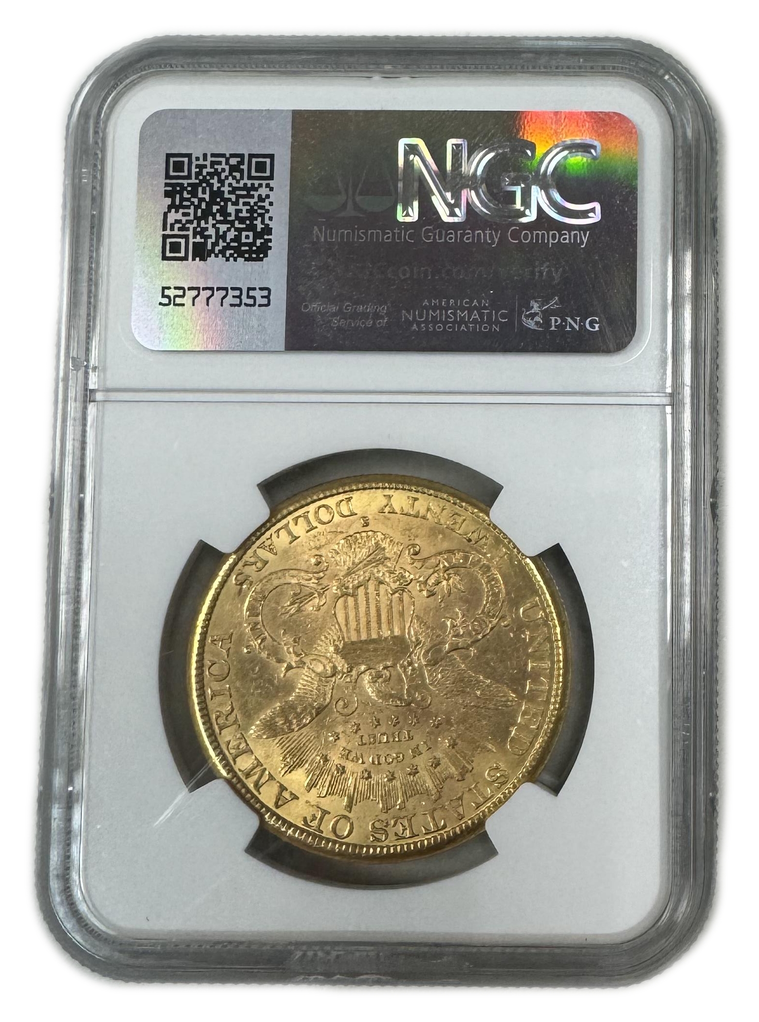 USA – 20 Dollars 1887 S – Liberty Head – Double Eagle – NGC MS 61 - Gold 900, 33.41g, 34mm - 1 3