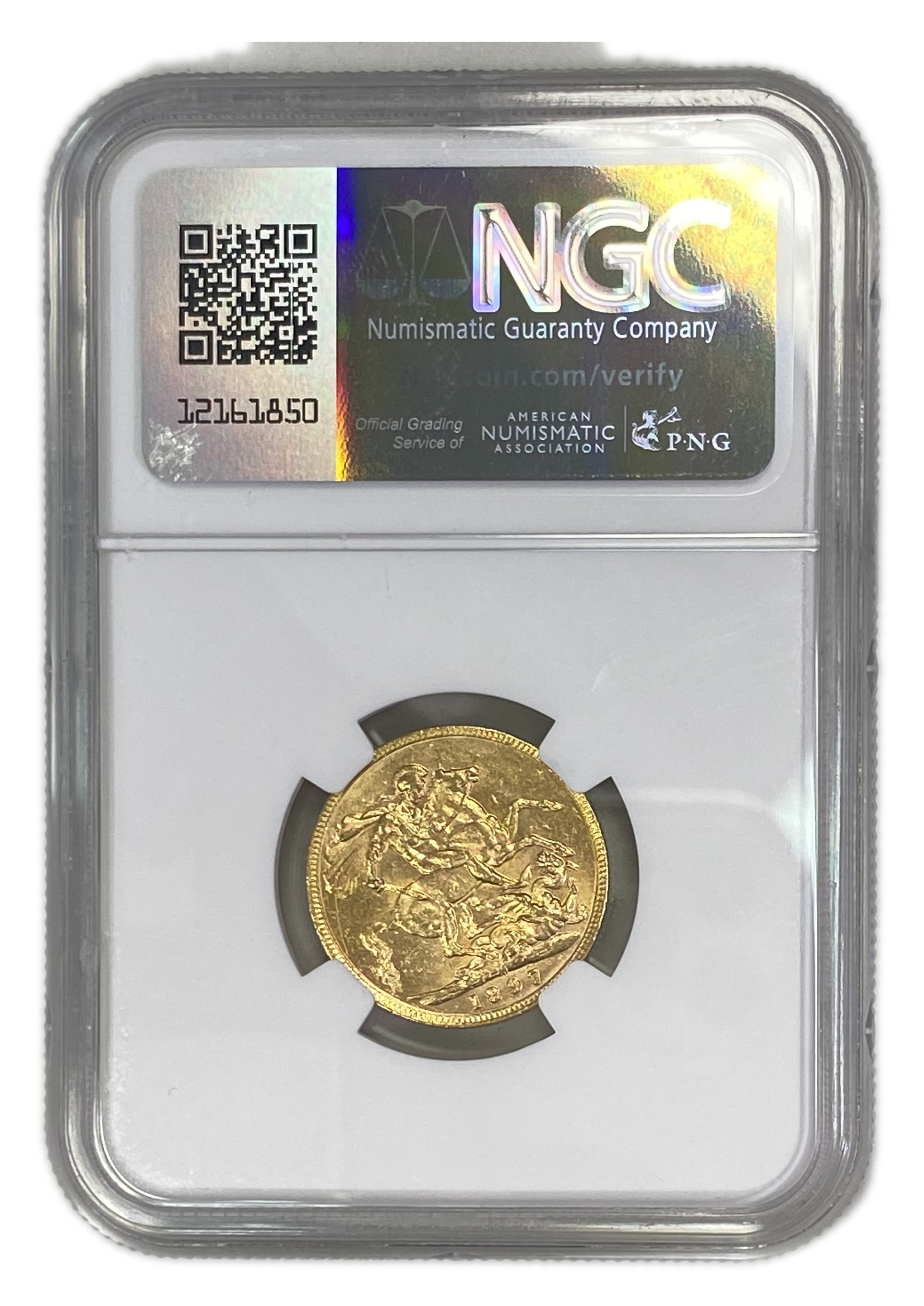 England (Great Britain) – Australia Melbourne – 1 Sovereign 1897 M – Victoria – NGC MS 61 - Gold 917, 7.988g - 1 1