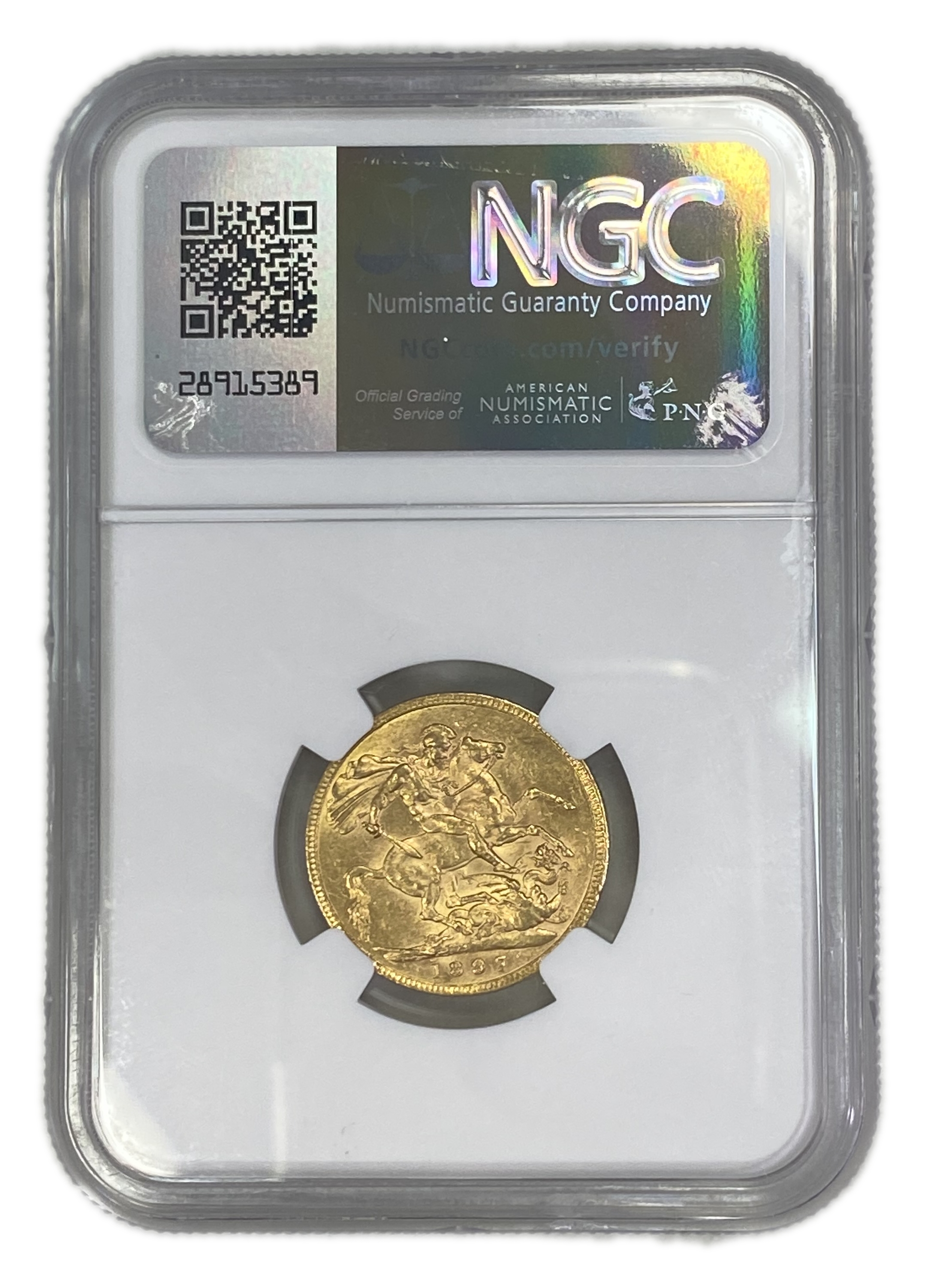 England (Great Britain) – Australia Melbourne – 1 Sovereign 1897 M – Victoria – NGC AU 58 - Gold 917, 7.988g - 1 1
