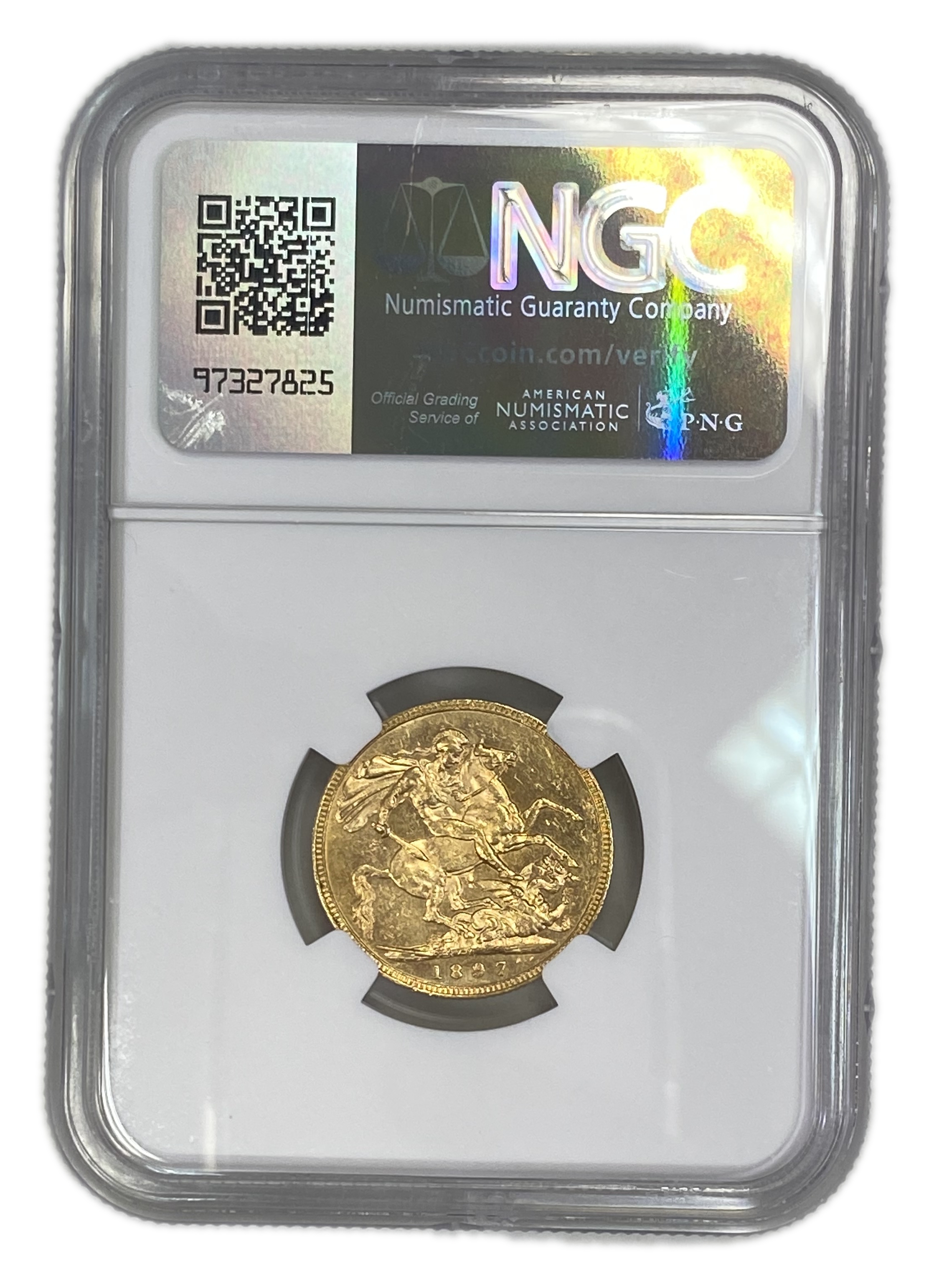 England (Great Britain) – Australia Melbourne – 1 Sovereign 1897 M – Victoria – NGC AU 58 - Gold 917, 7.988g - 1 1